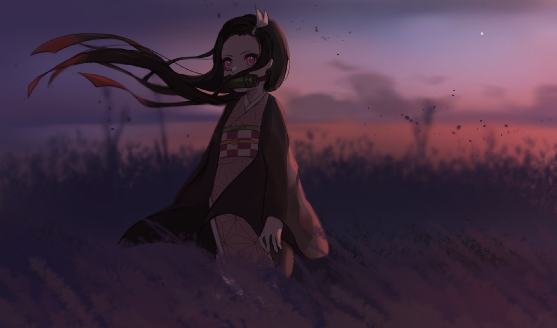 Laden Sie das Animes, Nezuko Kamado, Demon Slayer-Bild kostenlos auf Ihren PC-Desktop herunter