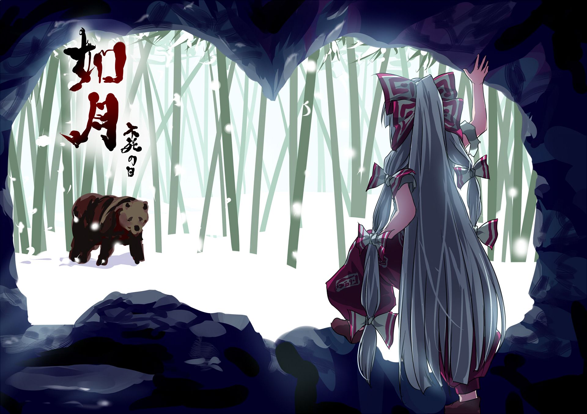 Free download wallpaper Anime, Touhou, Fujiwara No Mokou on your PC desktop