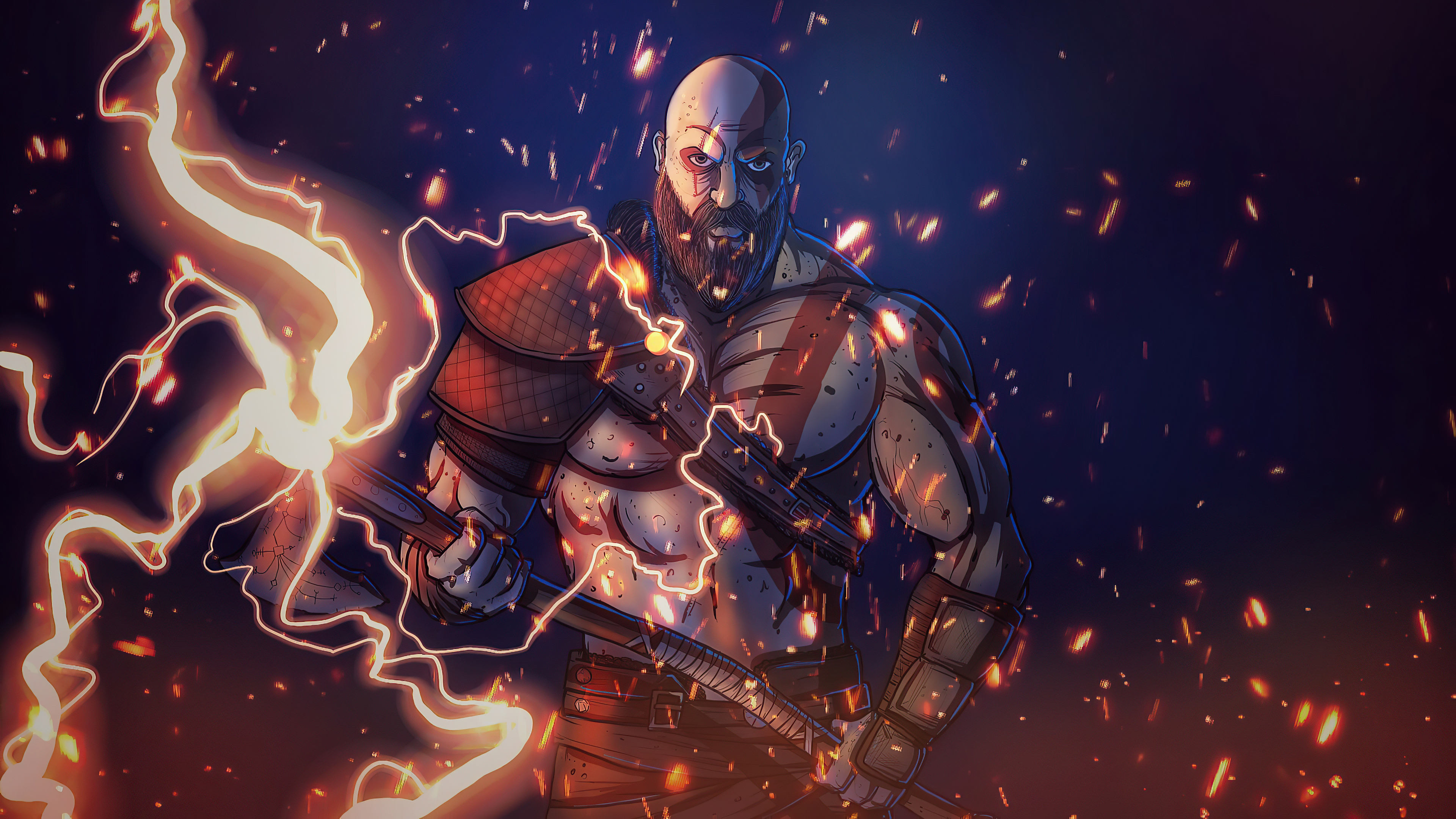 Download mobile wallpaper God Of War, Warrior, Video Game, Kratos (God Of War) for free.