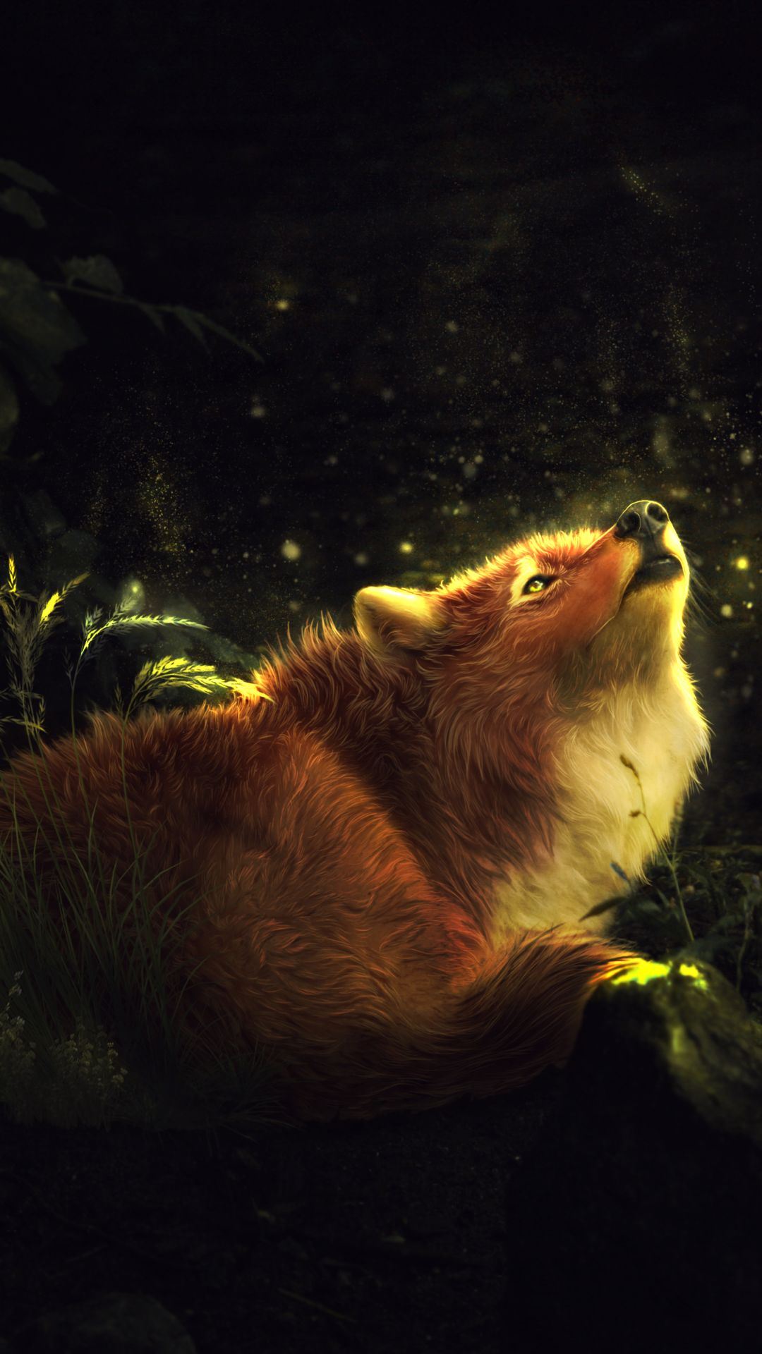 Download mobile wallpaper Fantasy, Fox, Fantasy Animals for free.