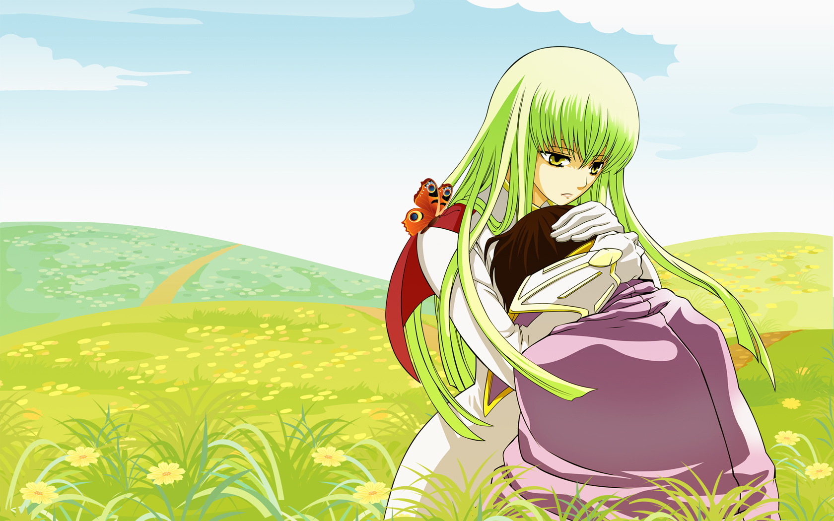 Download mobile wallpaper C C (Code Geass), Code Geass, Lelouch Lamperouge, Anime for free.
