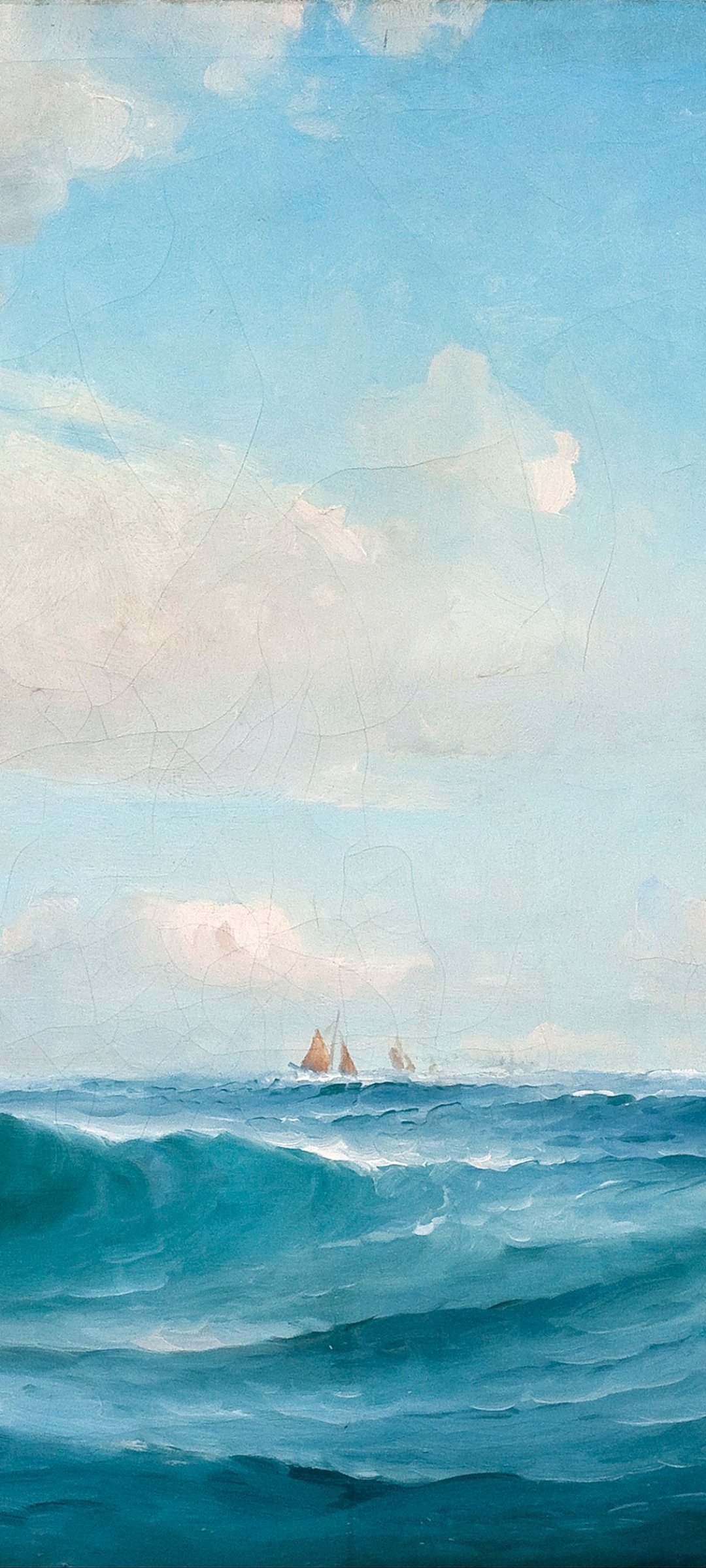 Download mobile wallpaper Painting, Ship, Artistic, Oil Painting for free.