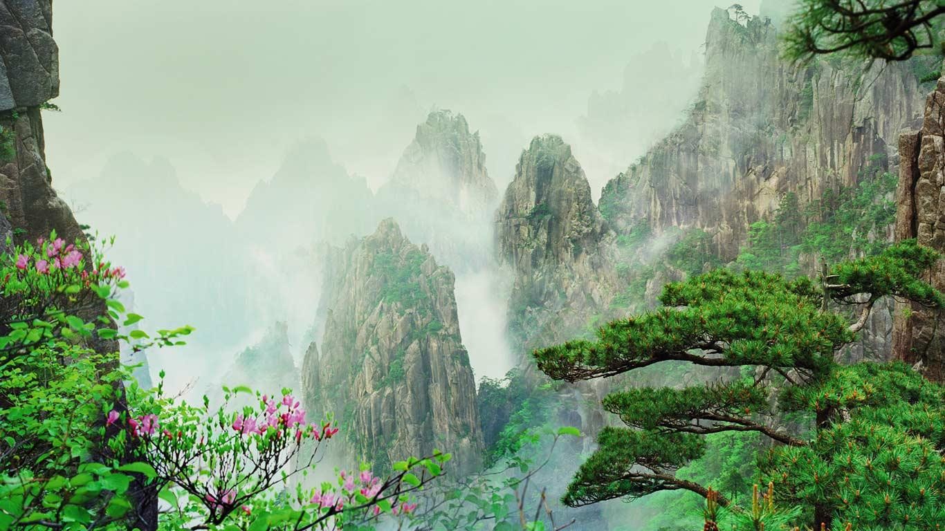 Скачать обои бесплатно Гора, Утес, Земля/природа, Кита́й картинка на рабочий стол ПК