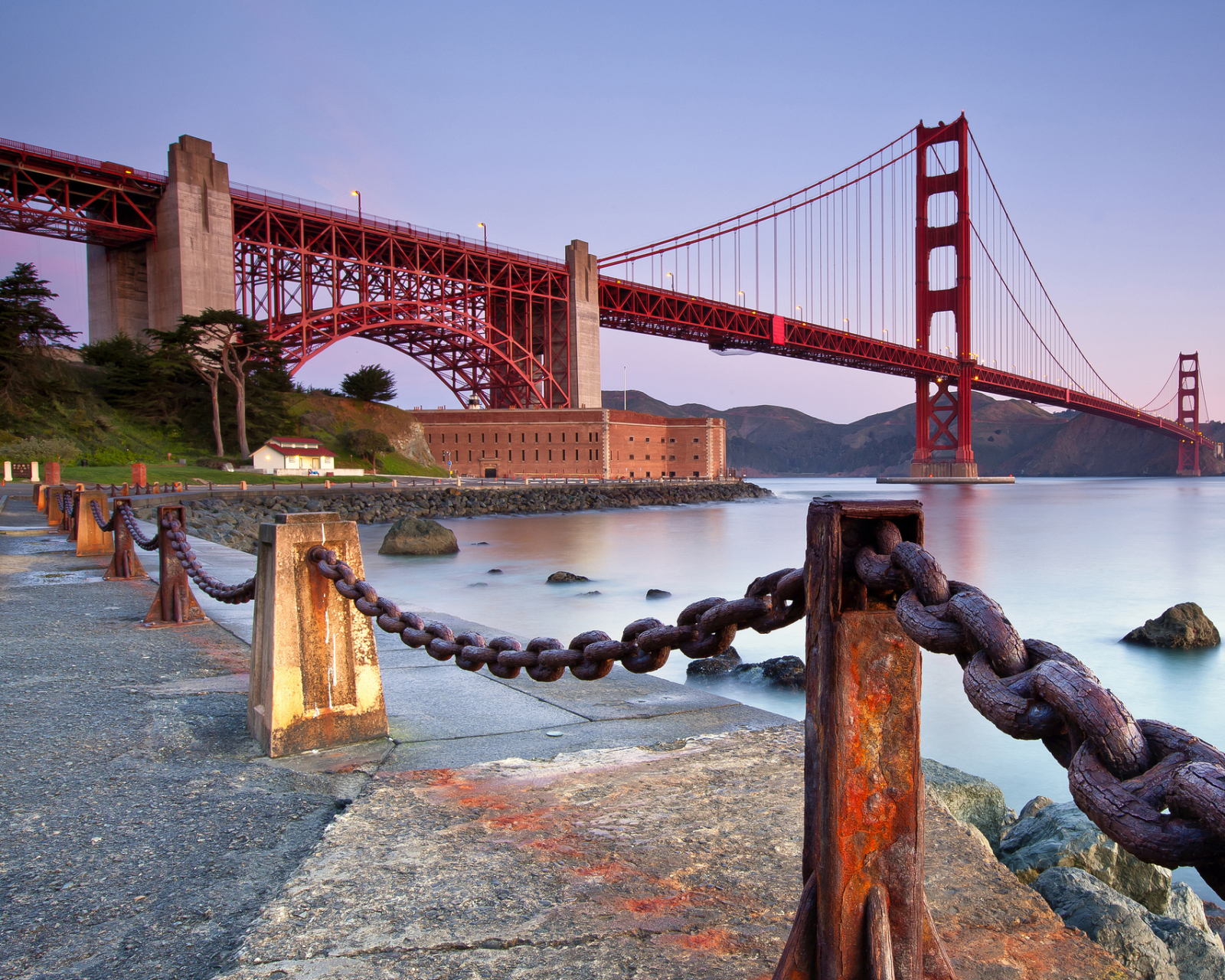 Free download wallpaper Bridges, Golden Gate, Man Made on your PC desktop