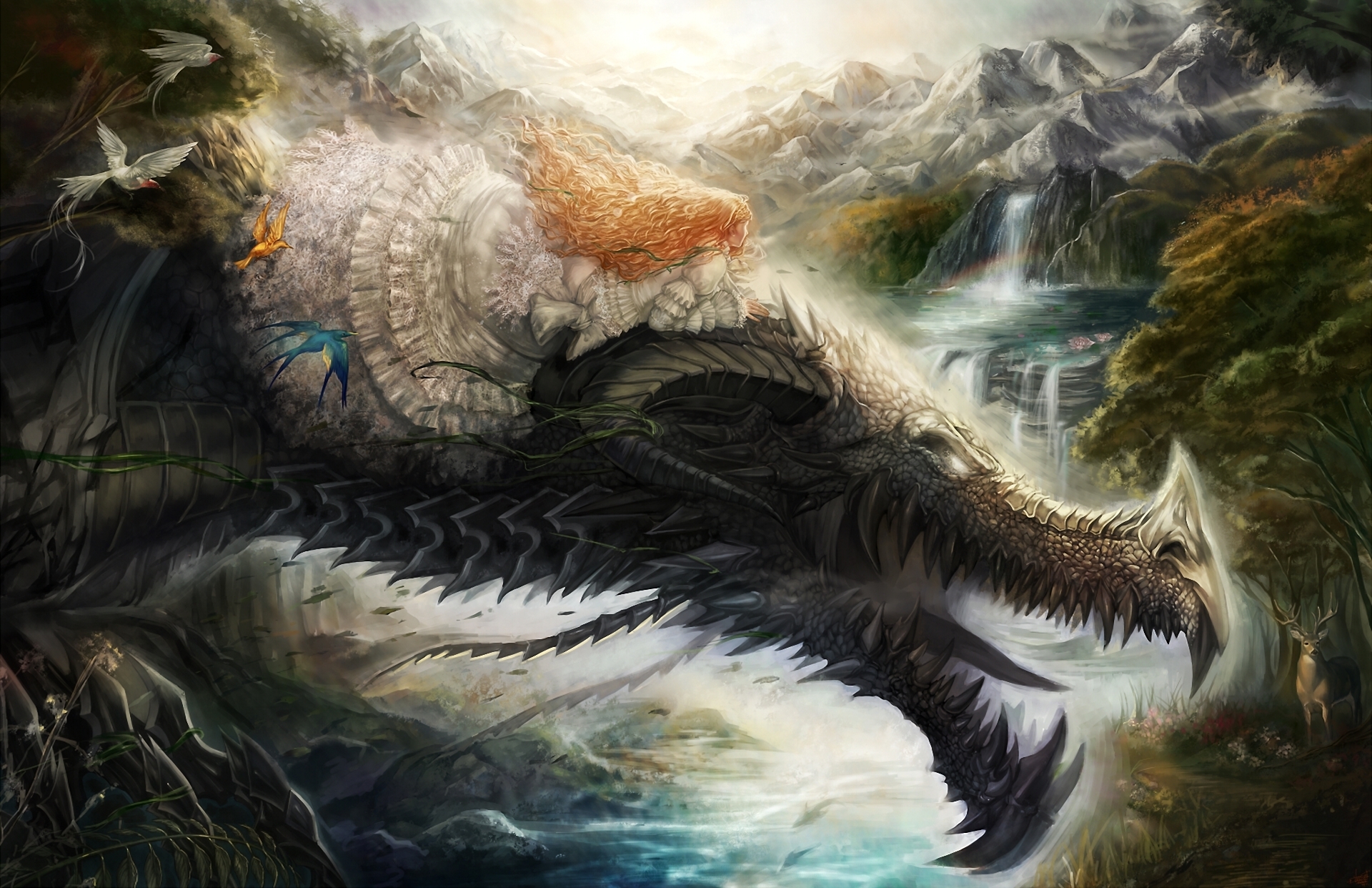 Free download wallpaper Fantasy, Dragon on your PC desktop