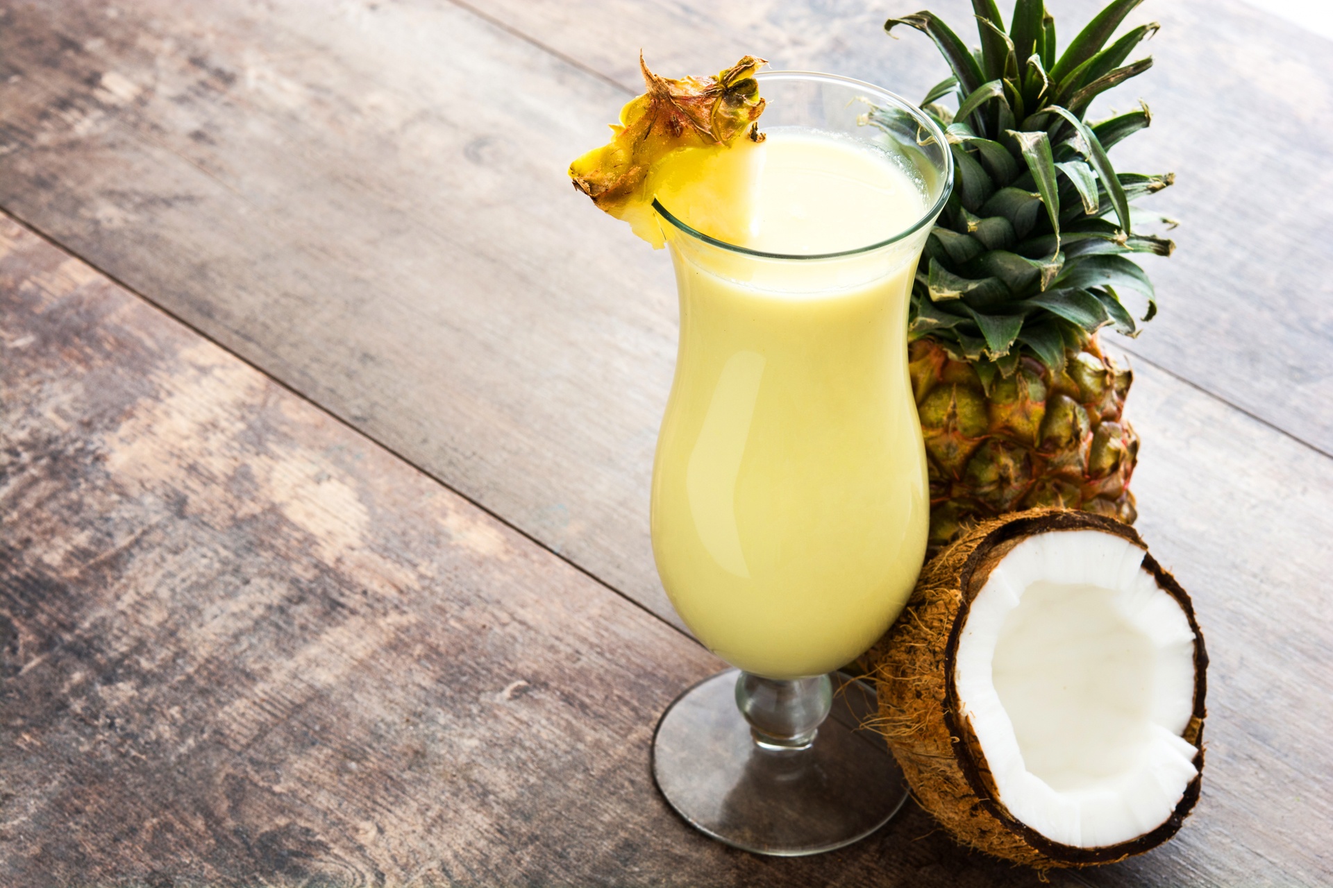 food, cocktail, coconut, drink, glass, pineapple