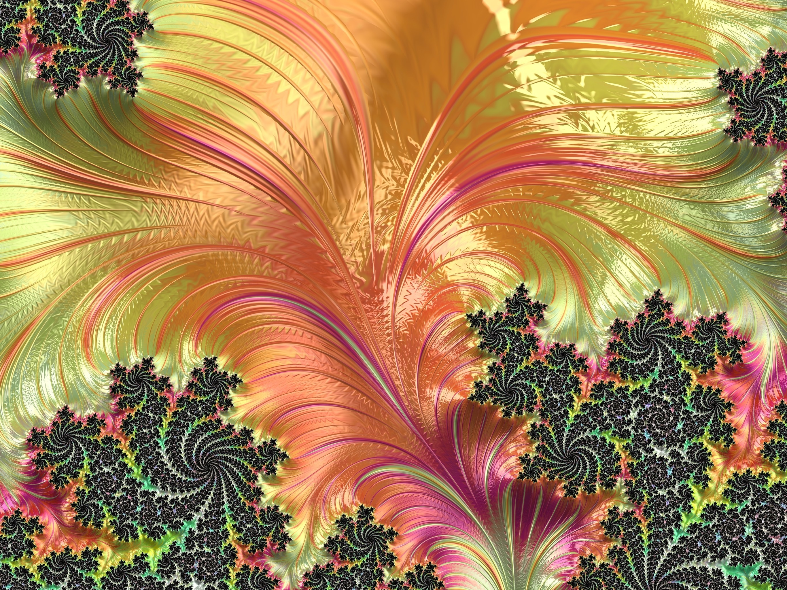 Free download wallpaper Abstract, Pink, Fractal, Swirl on your PC desktop