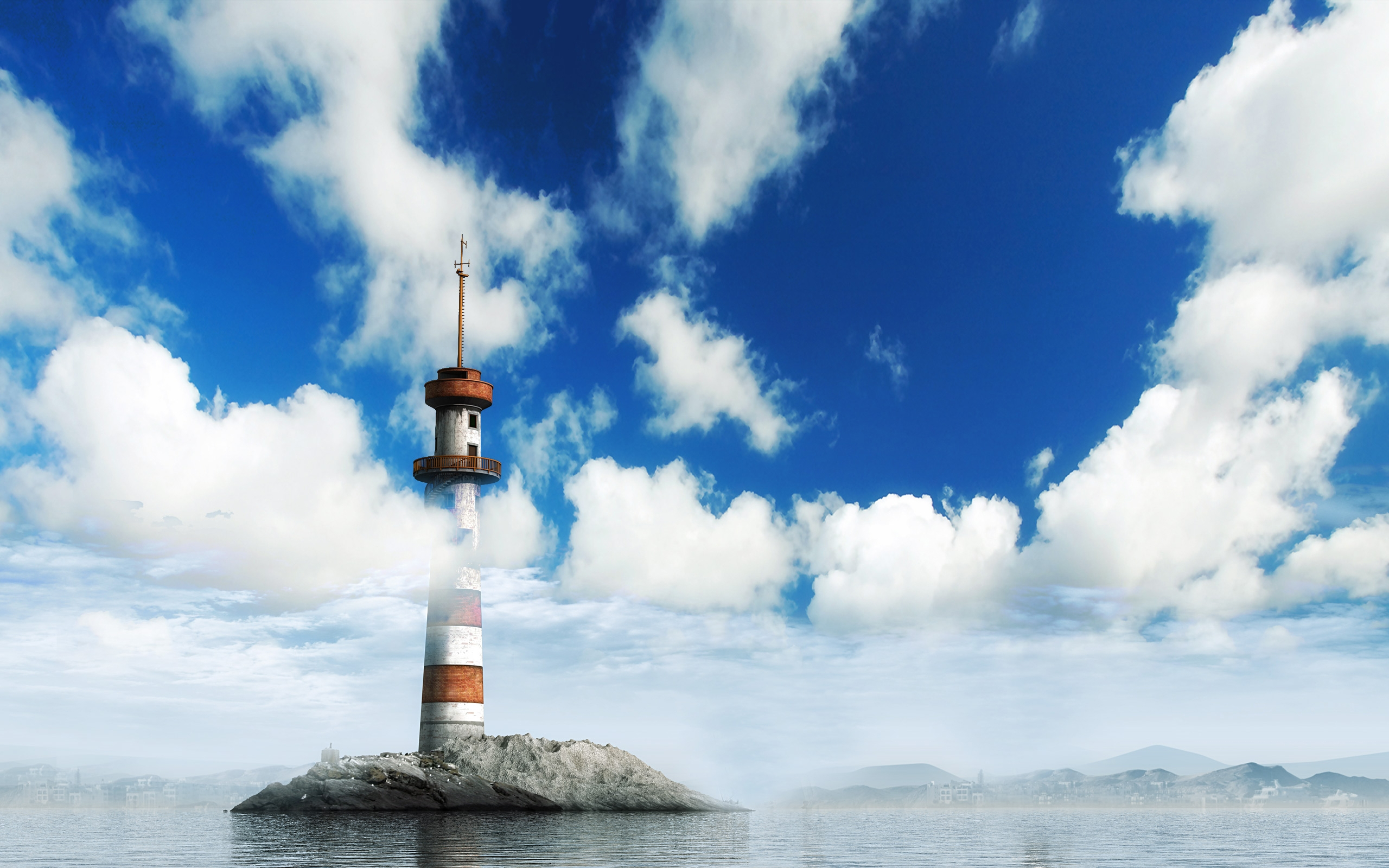 無料モバイル壁紙灯台, マンメイド, 海洋をダウンロードします。