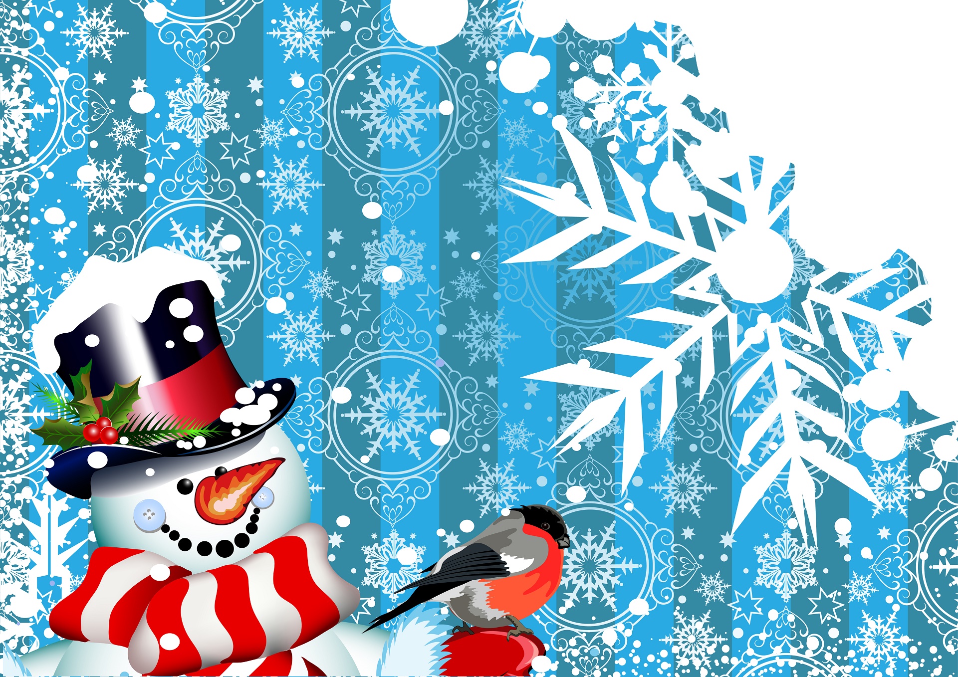 Скачати мобільні шпалери Різдво, Свято, Сніговик безкоштовно.