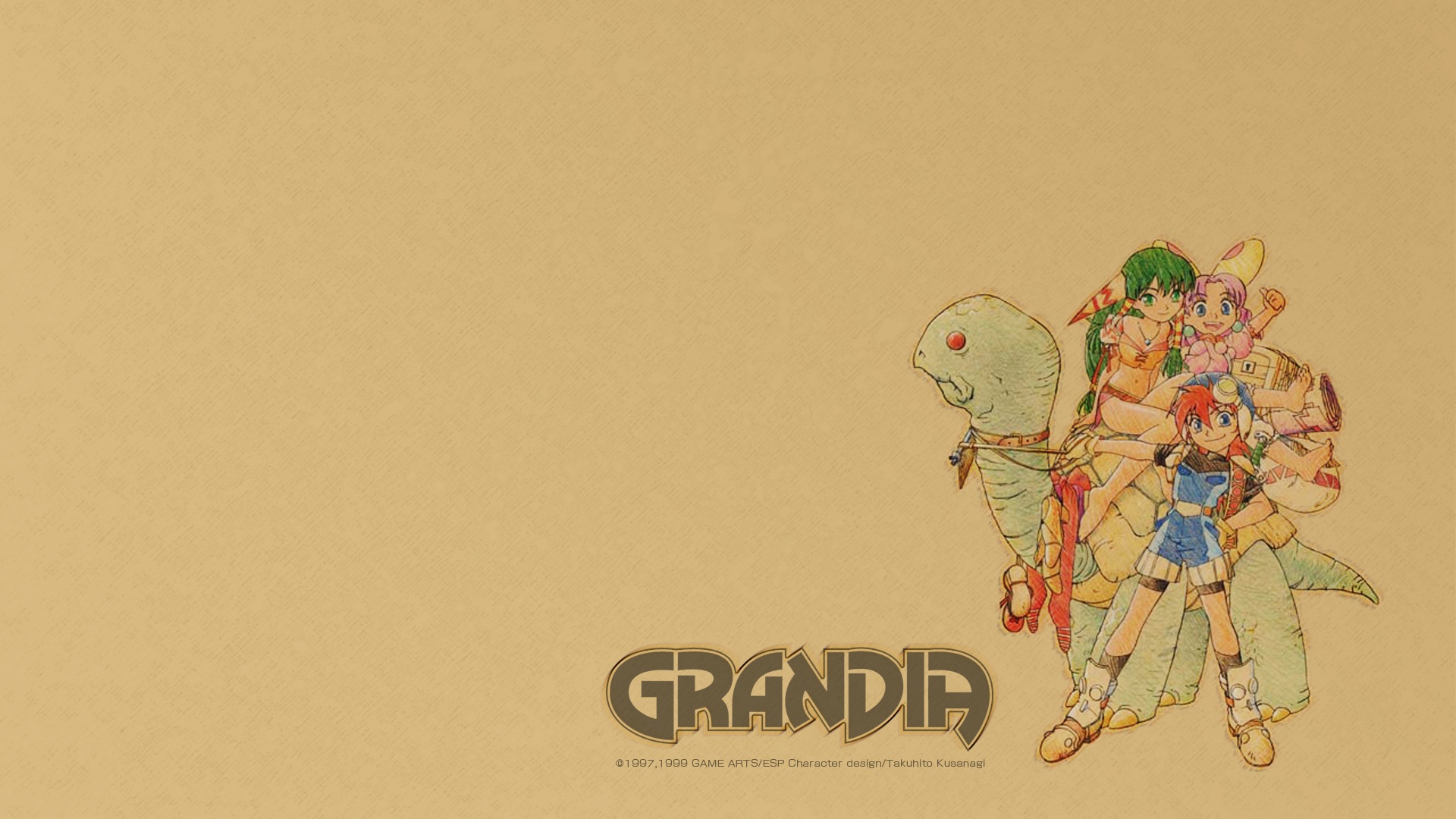Handy-Wallpaper Computerspiele, Grandia kostenlos herunterladen.