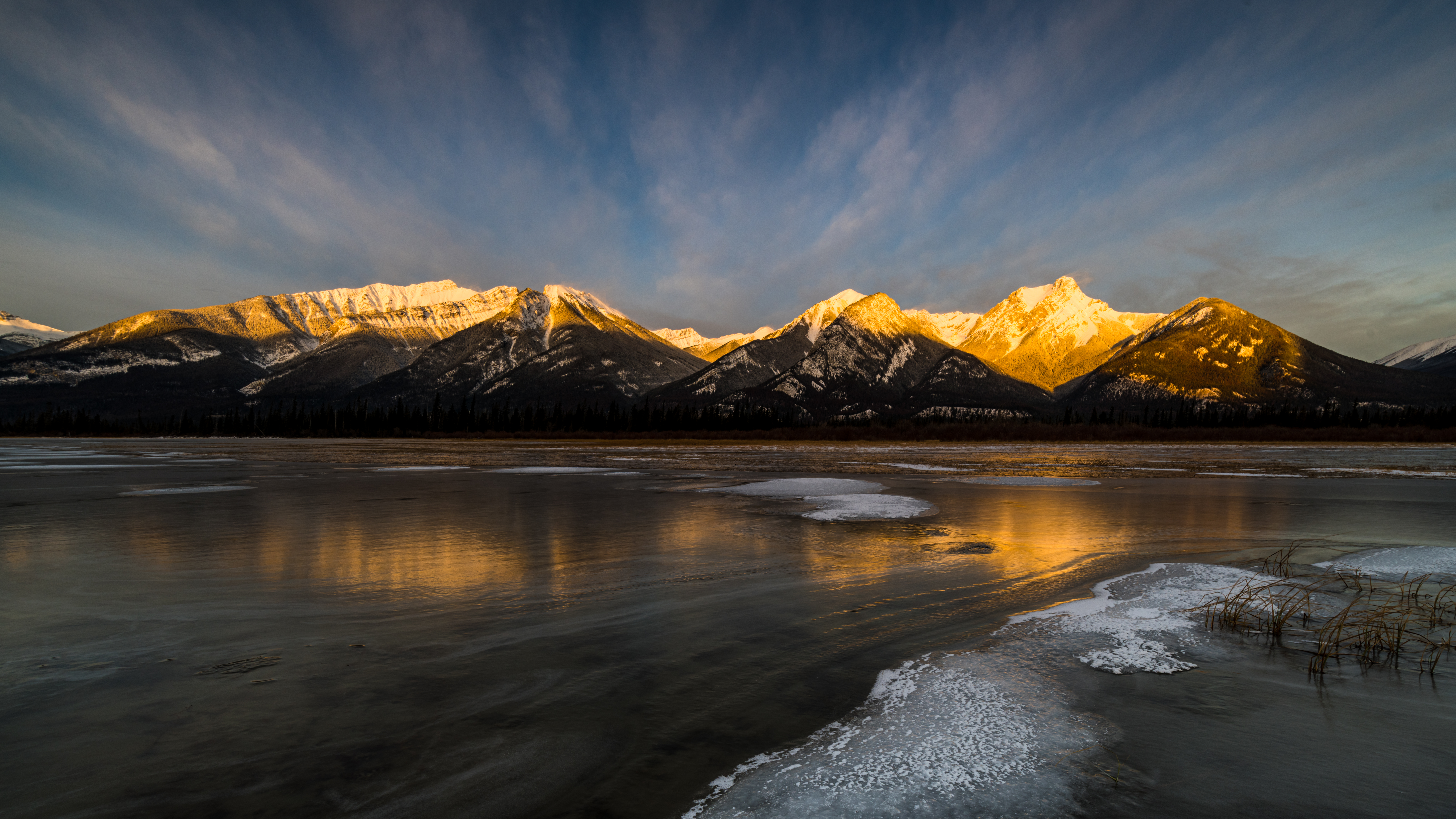 Laden Sie das Eis, Reflexion, Natur, Mountains-Bild kostenlos auf Ihren PC-Desktop herunter