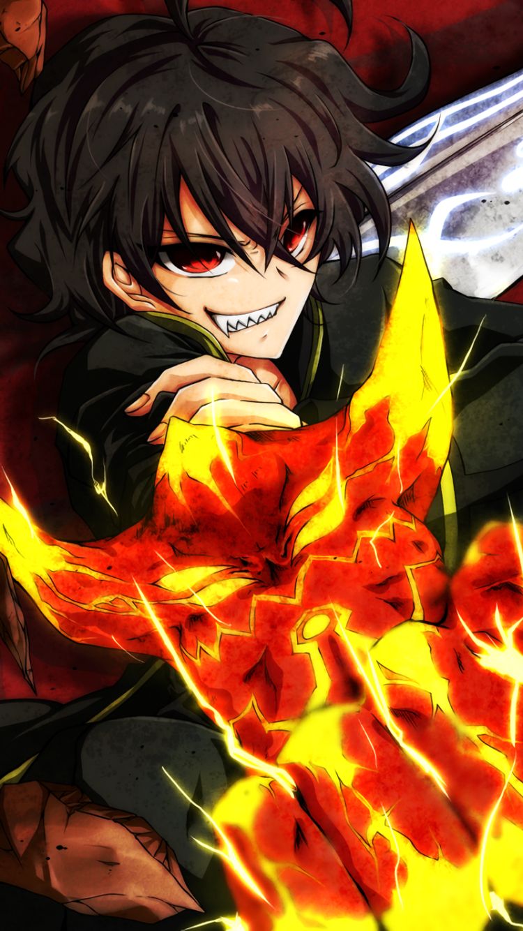 Fond d'écran Twin Star Exorcists - Personnage Éblouissant et Enflammé