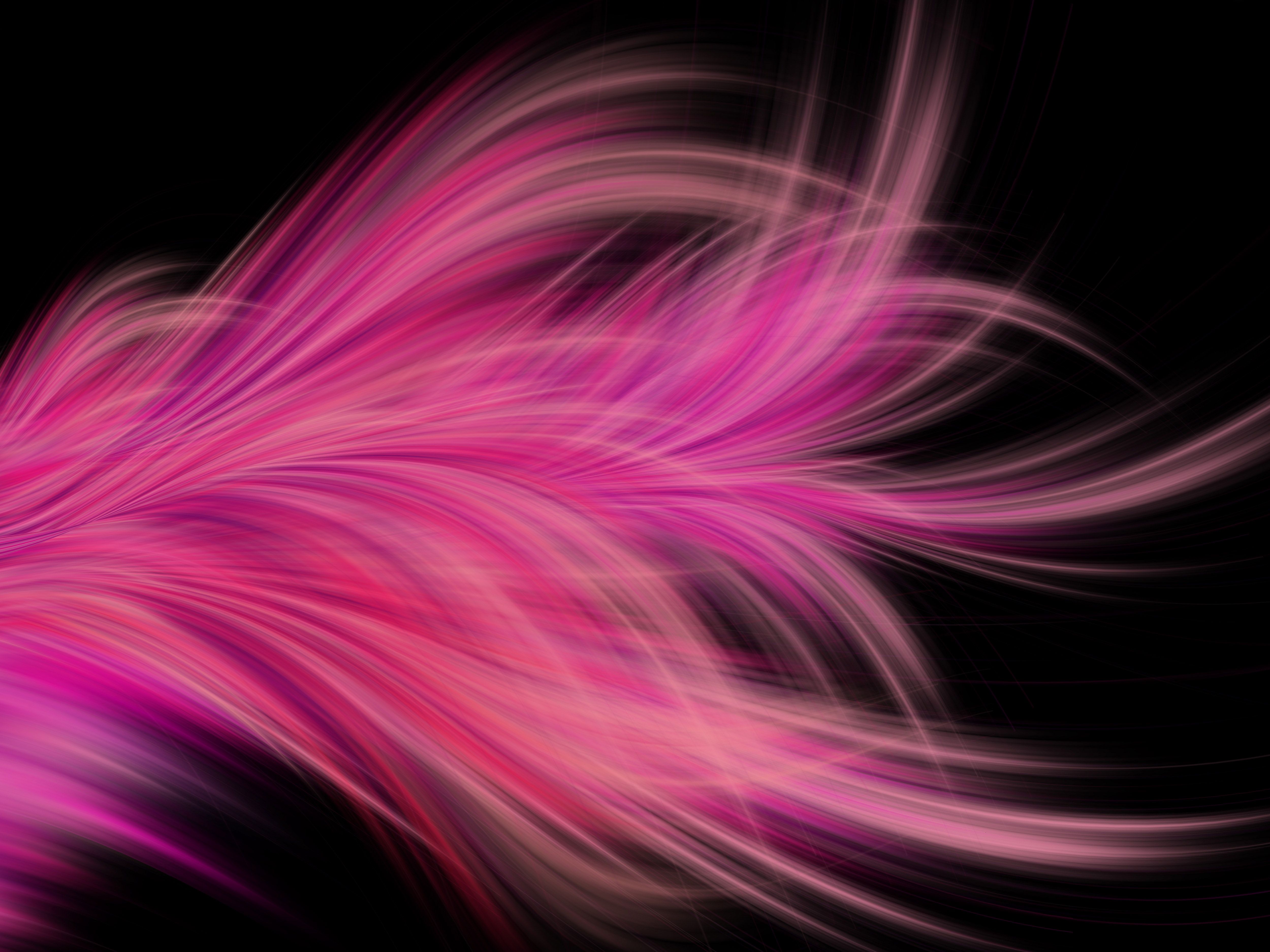 Download mobile wallpaper Abstract, Pink, Feather, Fractal for free.