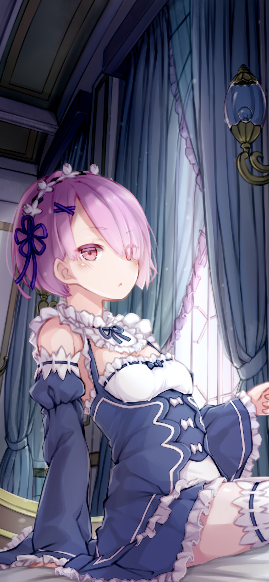 Скачать картинку Аниме, Re:zero Начало Жизни В Другом Мире, Рам (Re: Ноль) в телефон бесплатно.