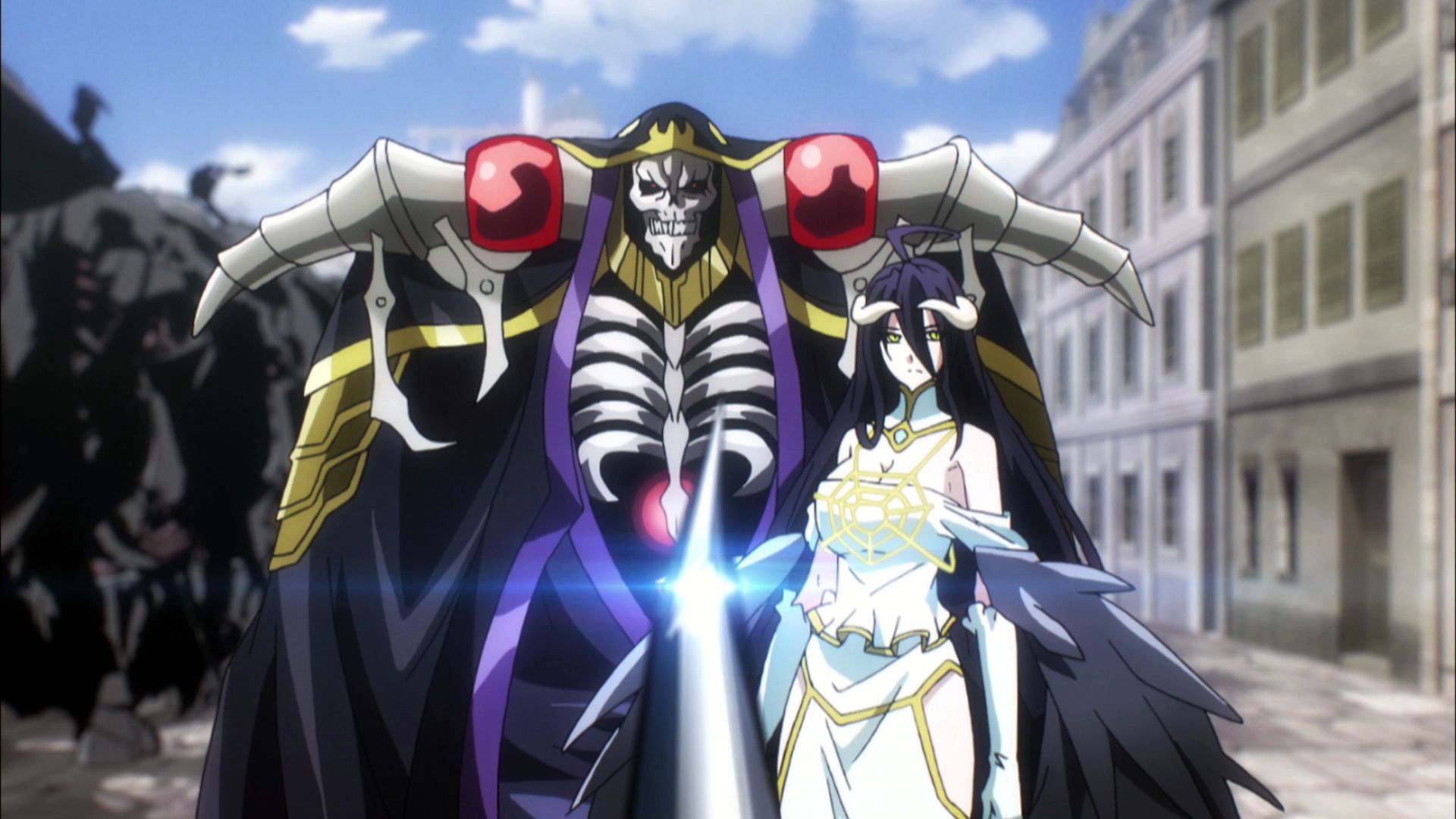 Download mobile wallpaper Anime, Overlord, Ainz Ooal Gown, Albedo (Overlord) for free.