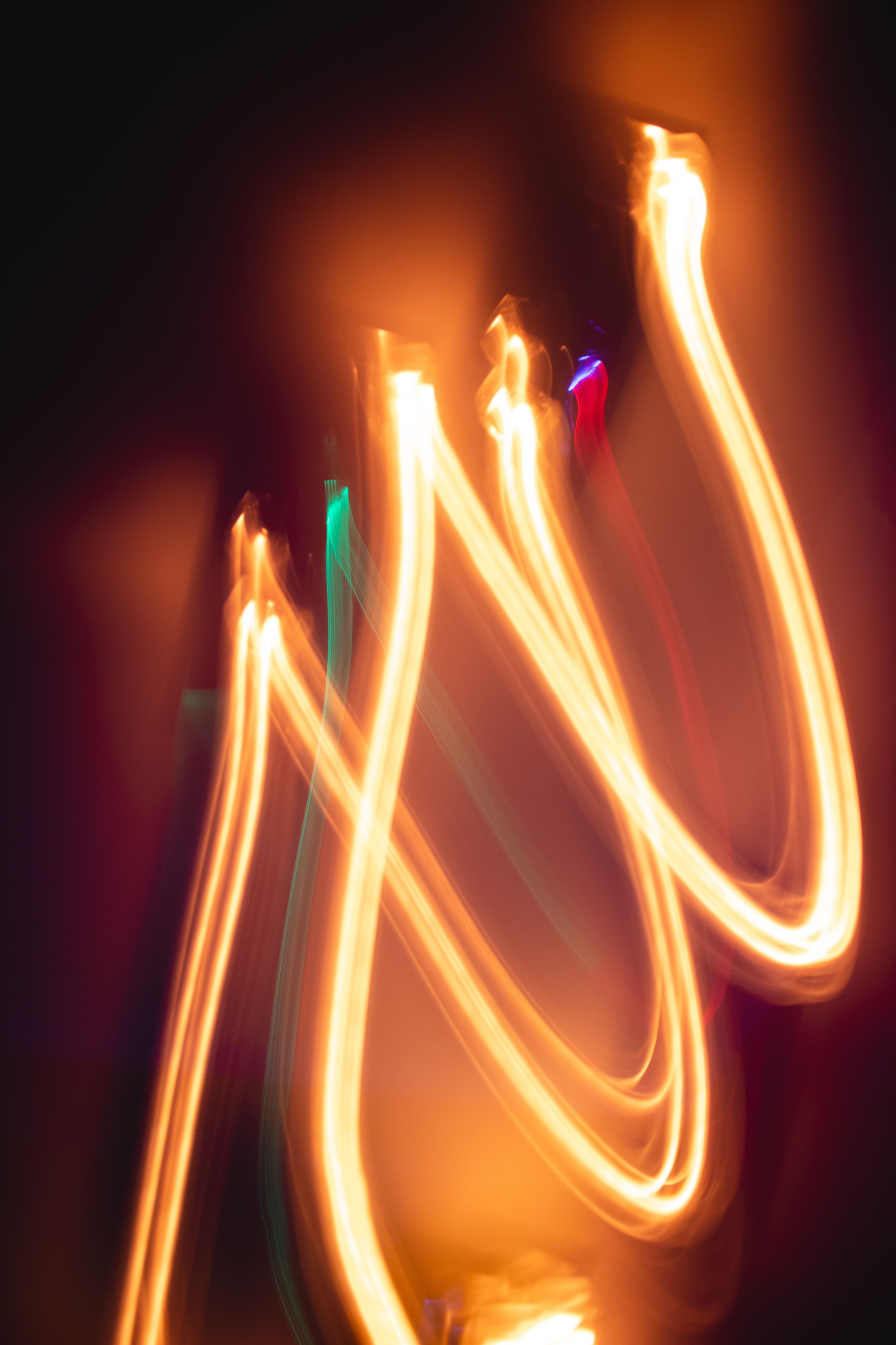 Download mobile wallpaper Wavy, Shine, Light, Glow, Abstract, Lines, Neon for free.