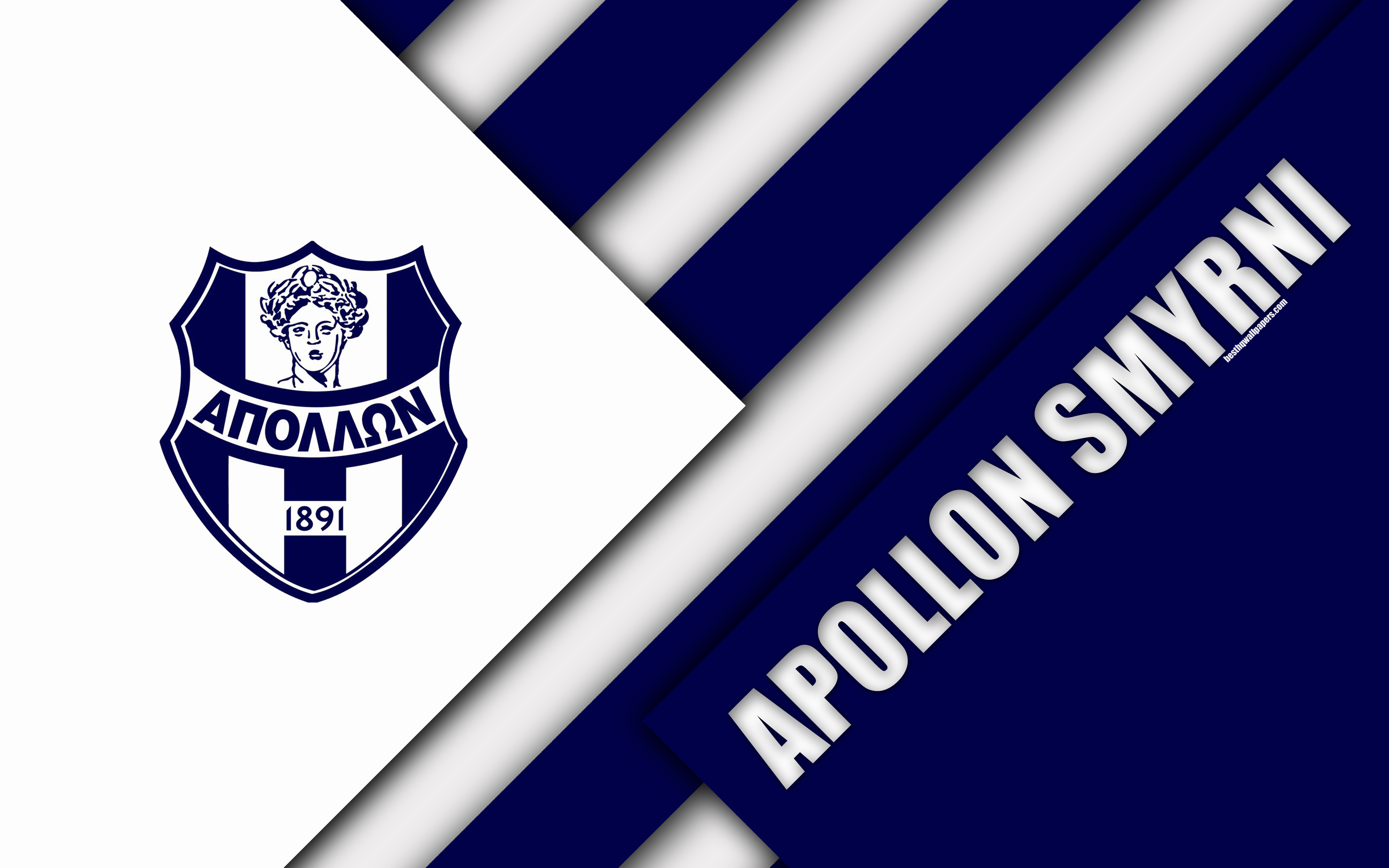 Laden Sie das Sport, Fußball, Logo, Emblem, Apollon Smyrni Fc-Bild kostenlos auf Ihren PC-Desktop herunter