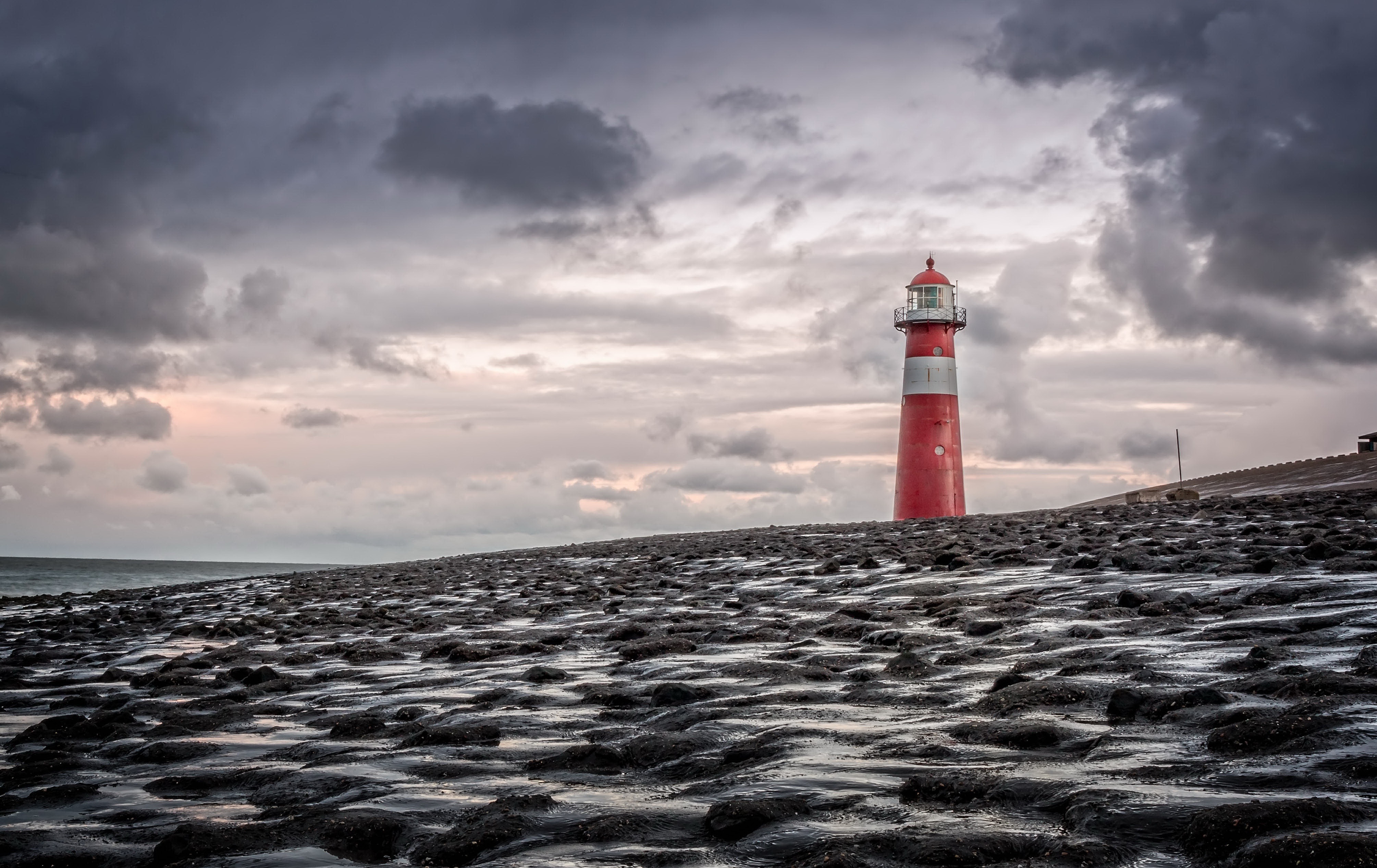 Laden Sie das Gebäude, Horizont, Leuchtturm, Wolke, Himmel, Menschengemacht-Bild kostenlos auf Ihren PC-Desktop herunter