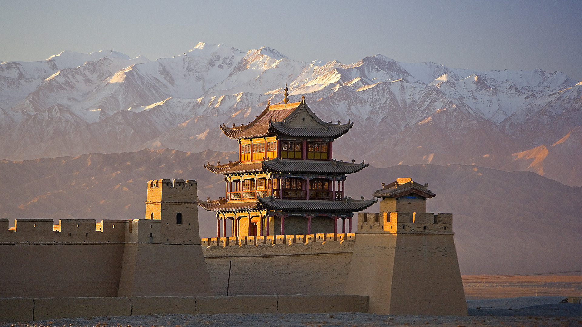 Download mobile wallpaper Jiayu Pass, Man Made, Castles for free.