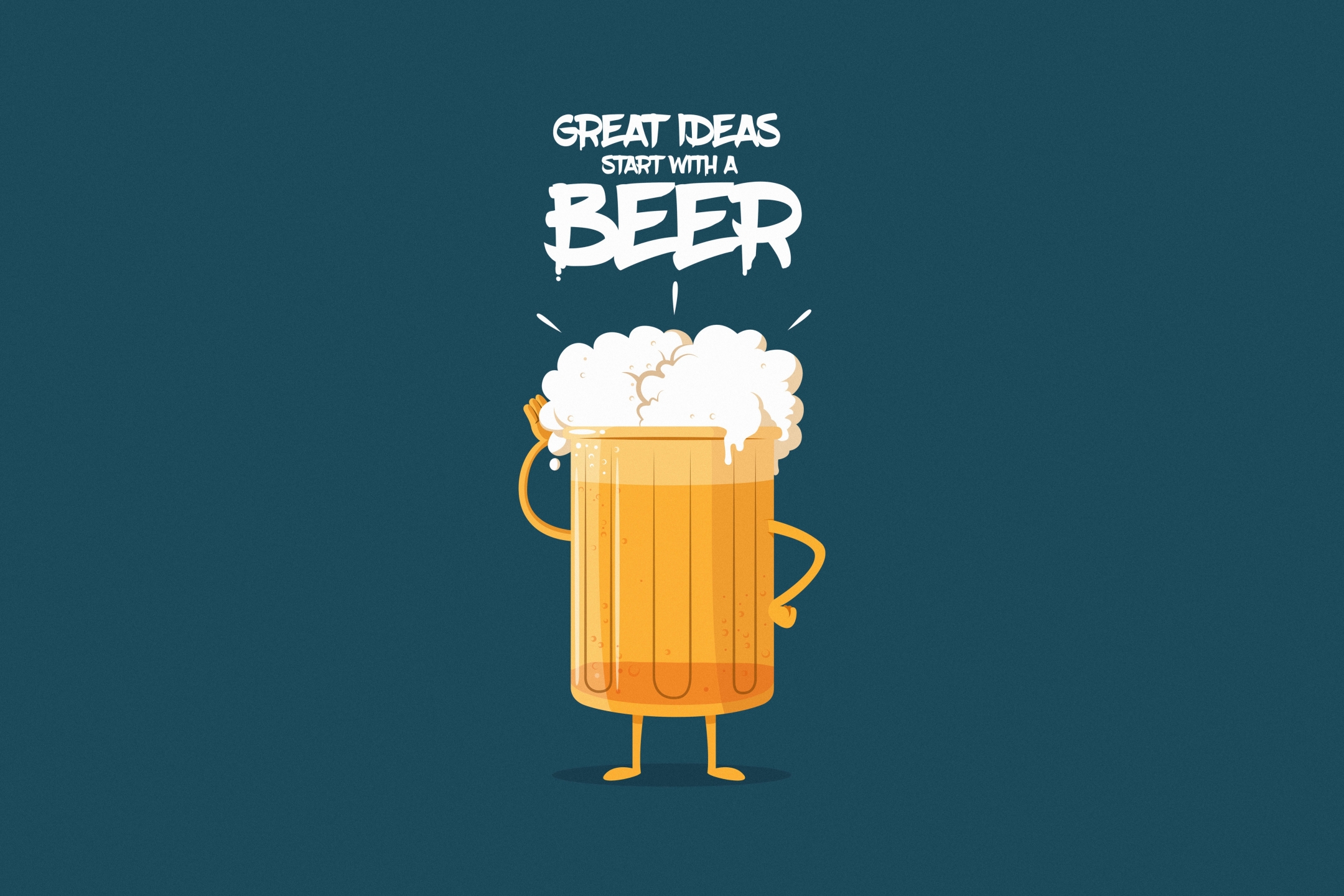 Download mobile wallpaper Beer, Humor, Minimalist for free.