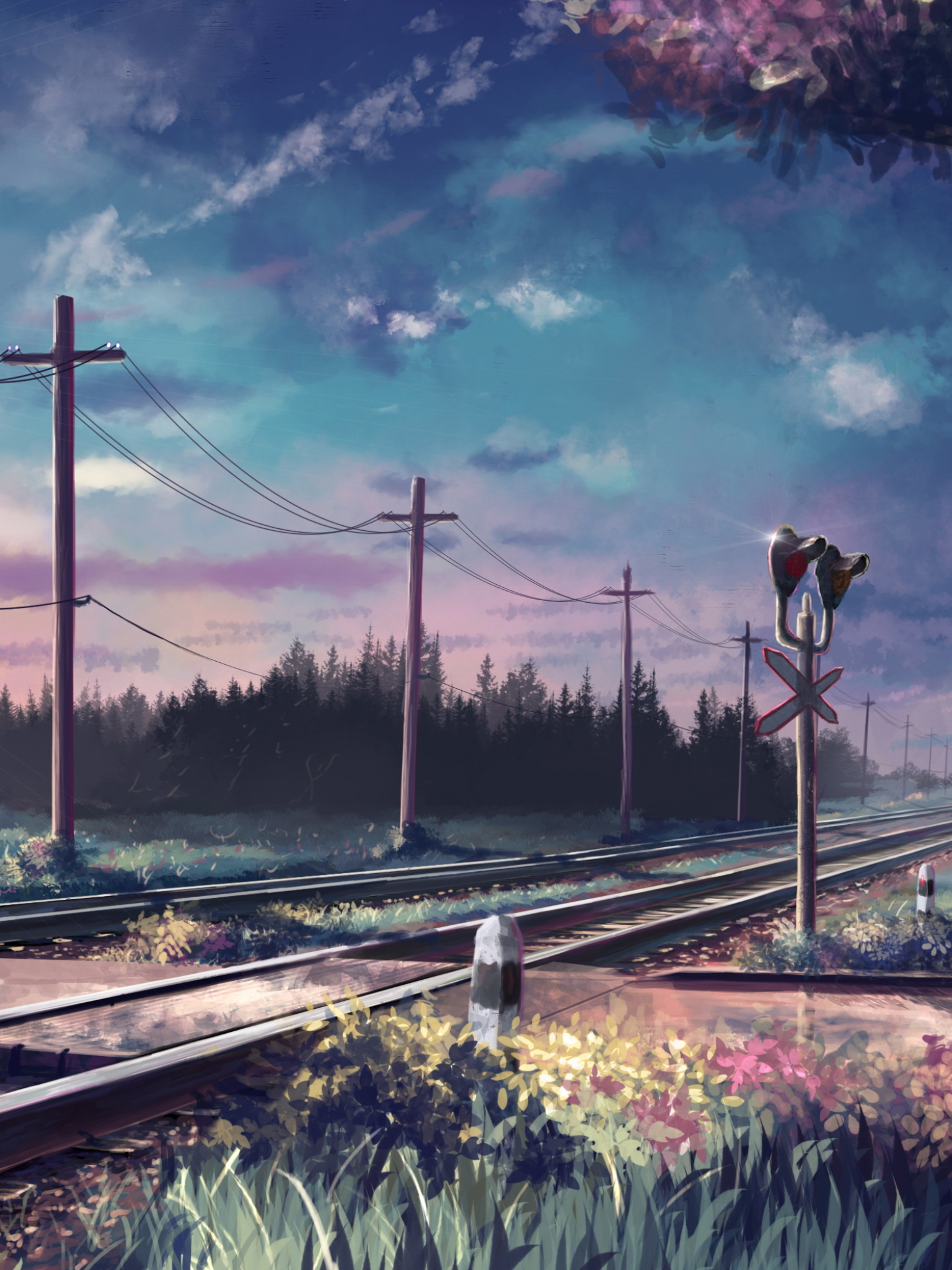 無料モバイル壁紙風景, 鉄道, アニメをダウンロードします。