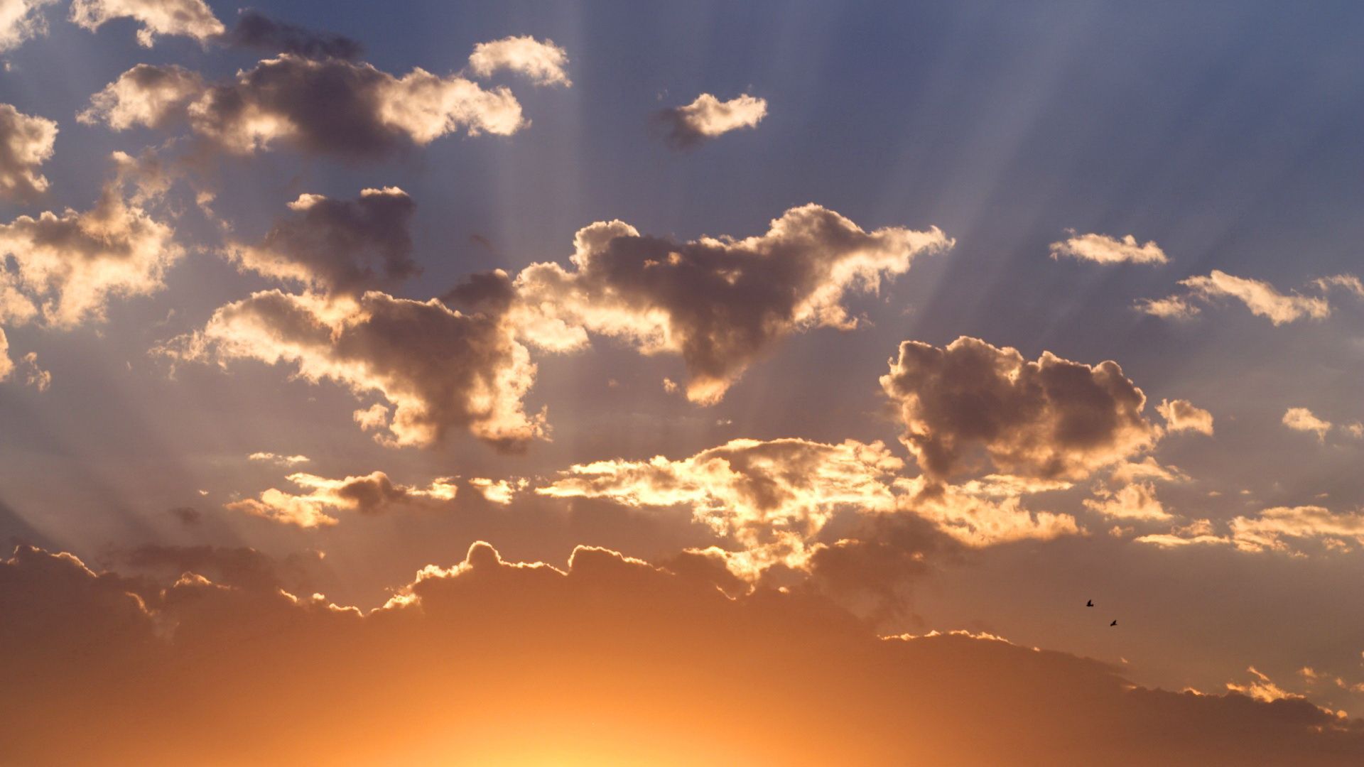 Download mobile wallpaper Beams, Rays, Nature, Clouds, Sky, Sun for free.