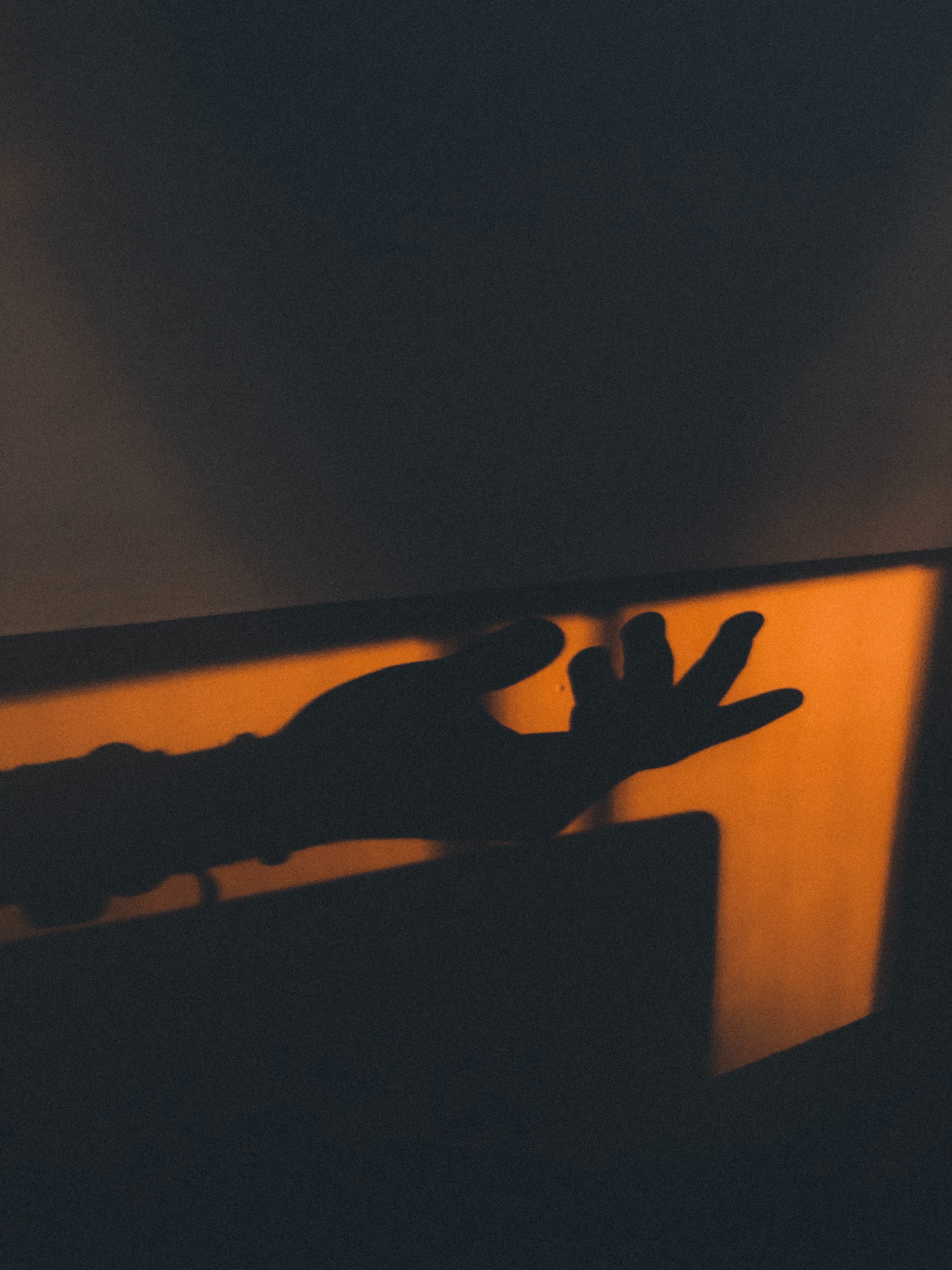 shadow, dark, hand Phone Background