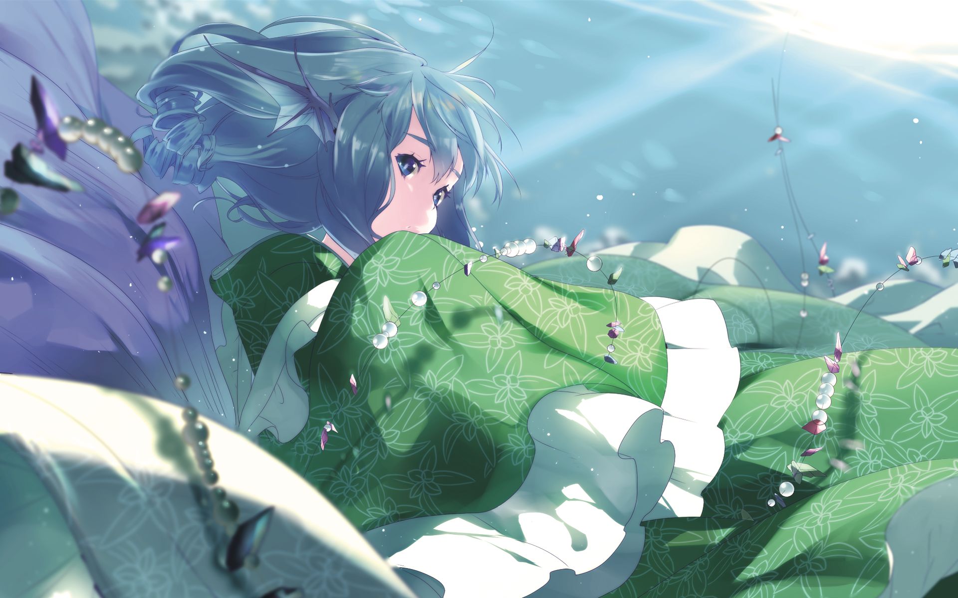 Free download wallpaper Anime, Touhou, Wakasagihime (Touhou) on your PC desktop