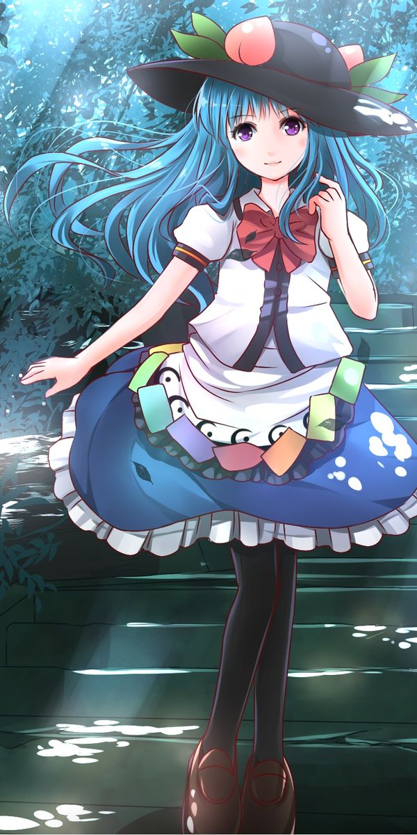 Papel de parede HD para desktop: Anime, Touhou, Cabelo Azul, Corar ...