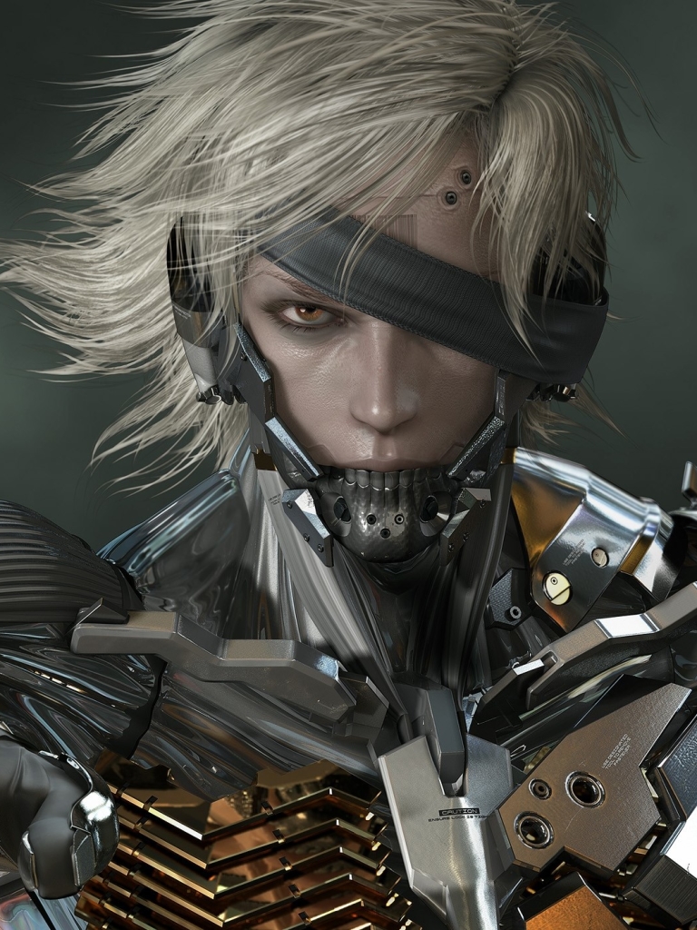 Handy-Wallpaper Cyborg, Braune Augen, Computerspiele, Metal Gear Solid, Weißes Haar, Metal Gear Rising: Revengeance, Metal Gear Rising, Raiden (Metal Gear) kostenlos herunterladen.