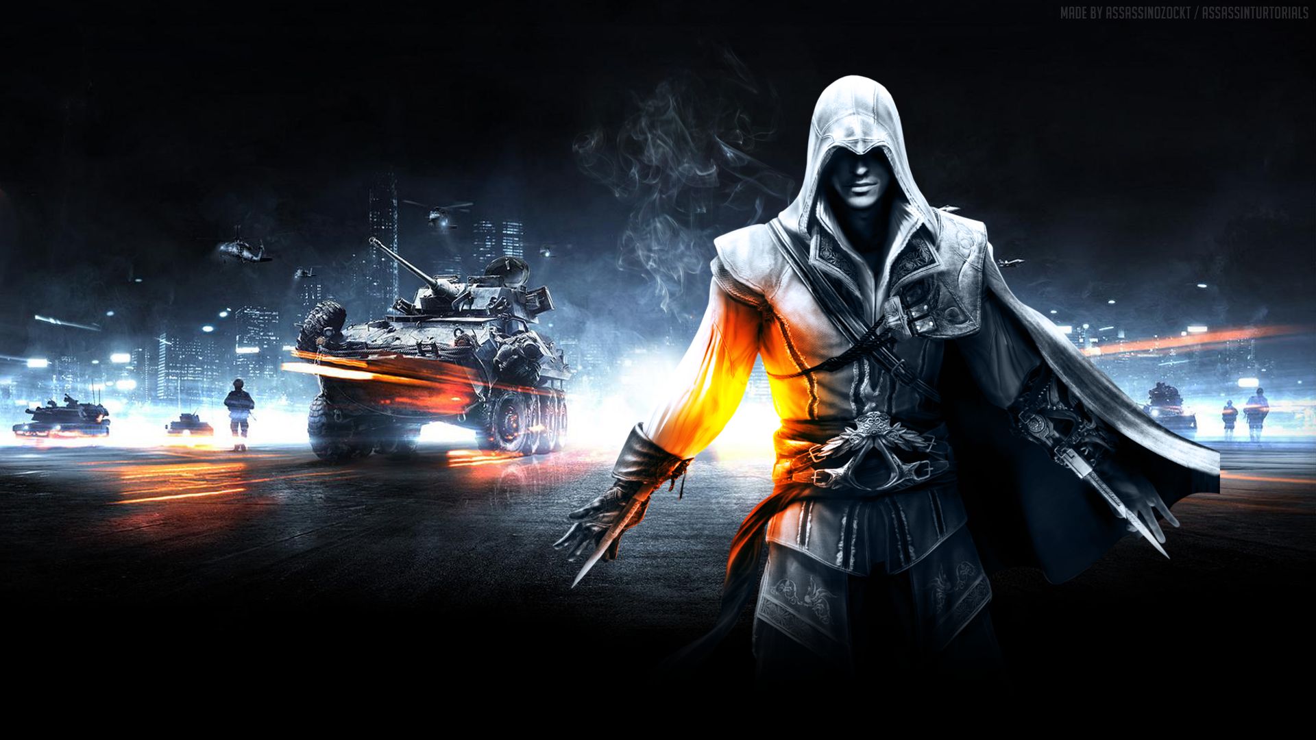 Free download wallpaper Assassin's Creed, Battlefield, Collage, Video Game on your PC desktop