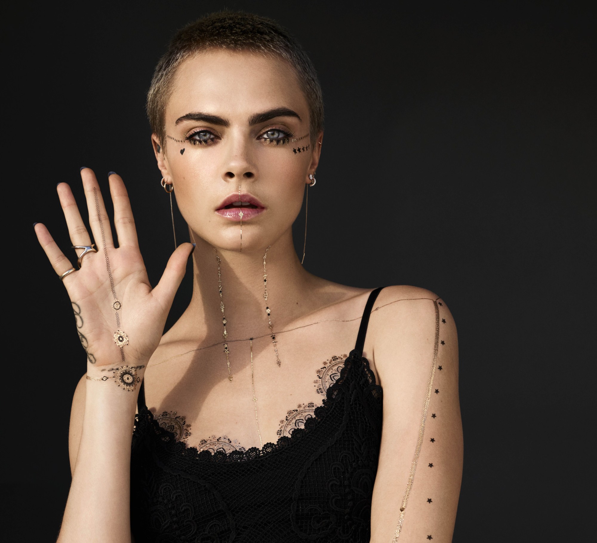 Free download wallpaper Close Up, English, Face, Model, Celebrity, Actress, Cara Delevingne on your PC desktop