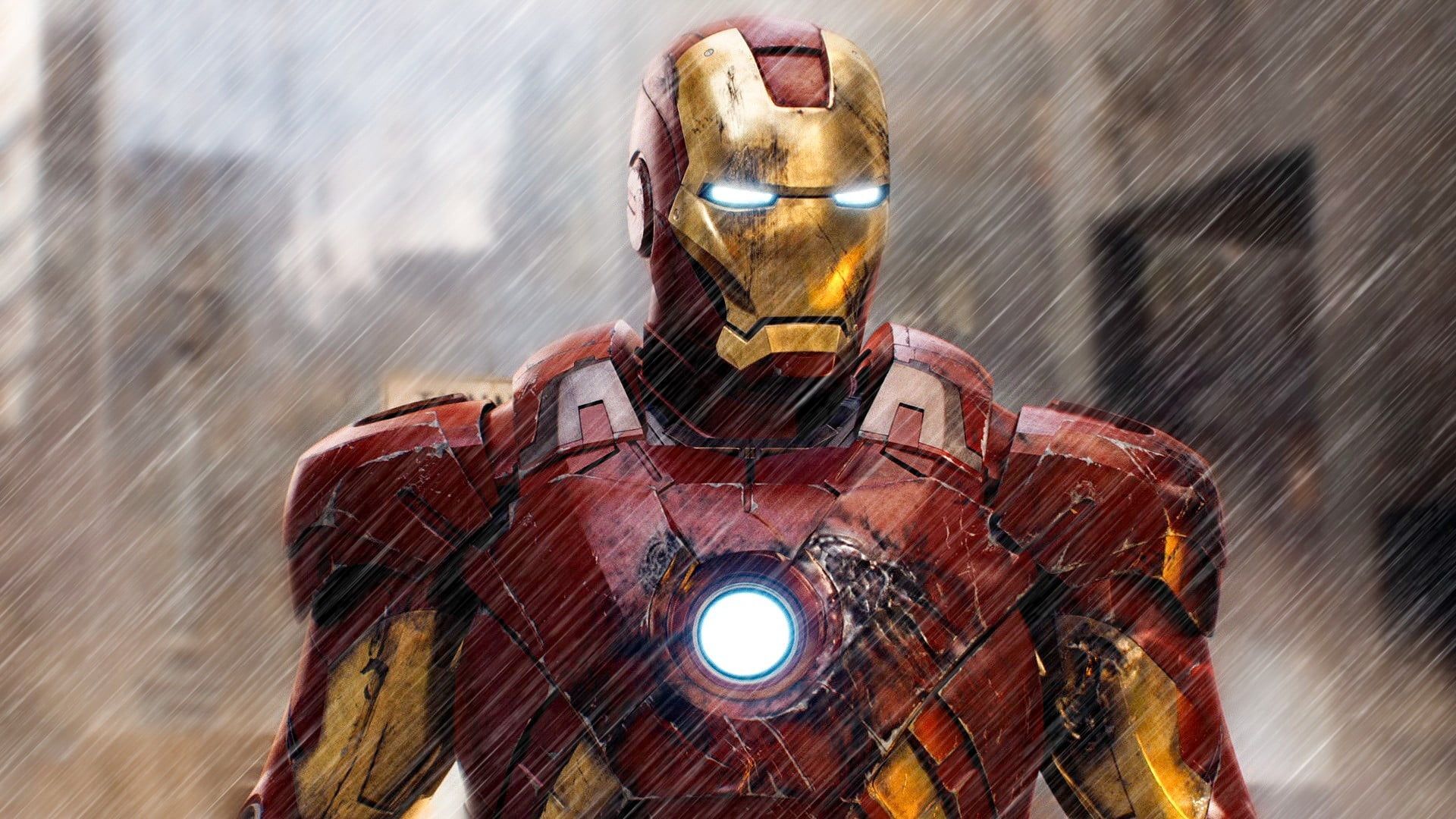 Laden Sie das Regen, Iron Man, Filme-Bild kostenlos auf Ihren PC-Desktop herunter