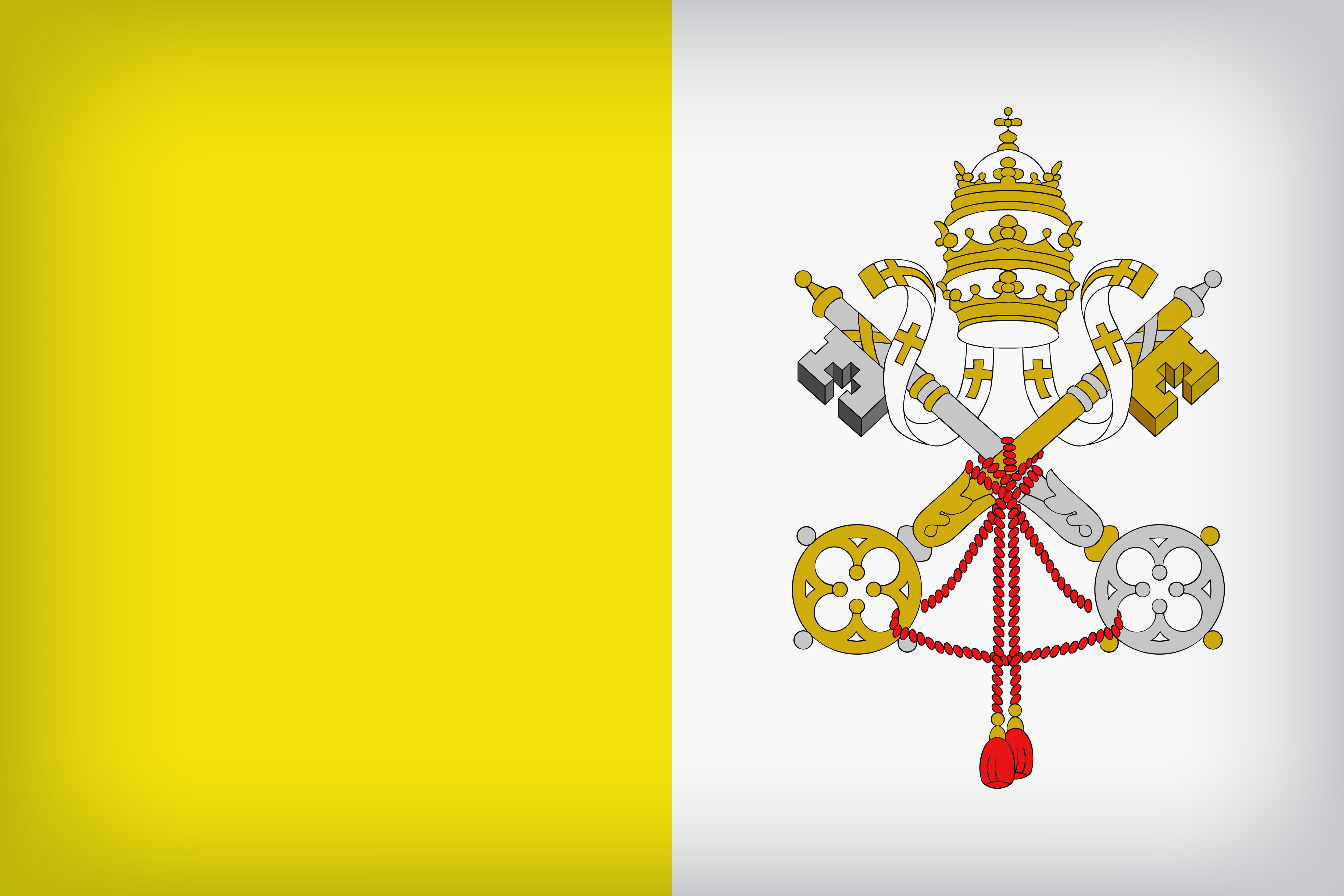 Завантажити шпалери Прапор Ватикану на телефон безкоштовно