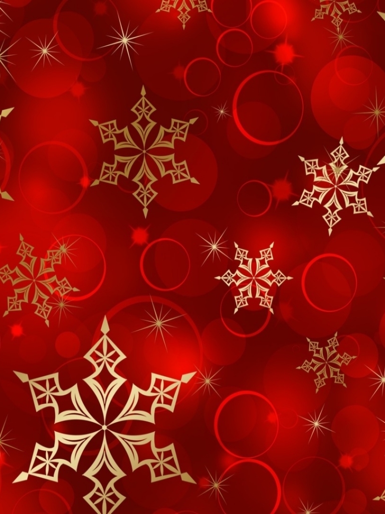 Скачать картинку Снежинки, Красный, Рождество, Снежинка, Праздничные, Шаблоны, Шаблон в телефон бесплатно.