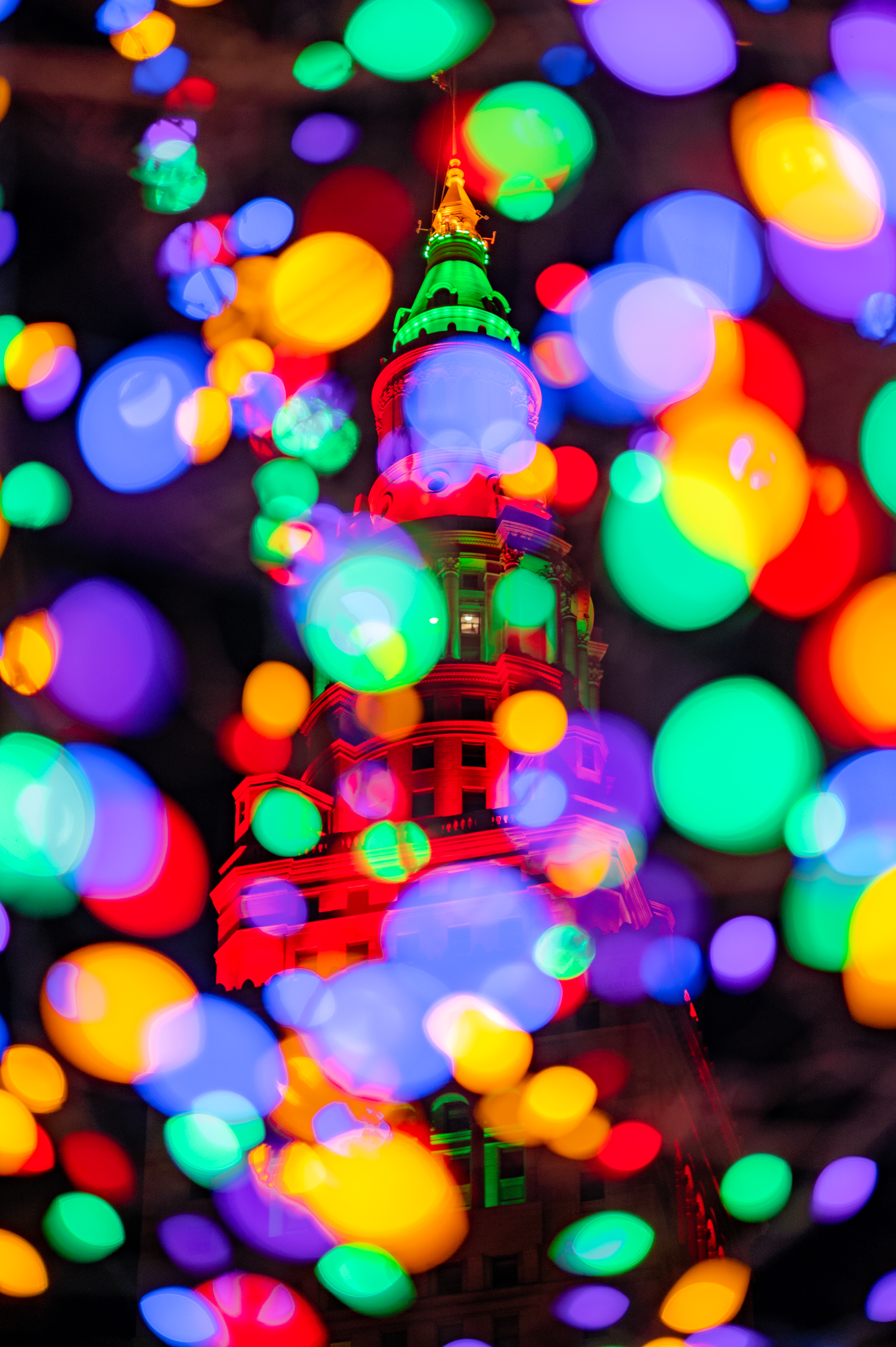 bokeh, cities, building, lights, glare, multicolored, motley, boquet cell phone wallpapers