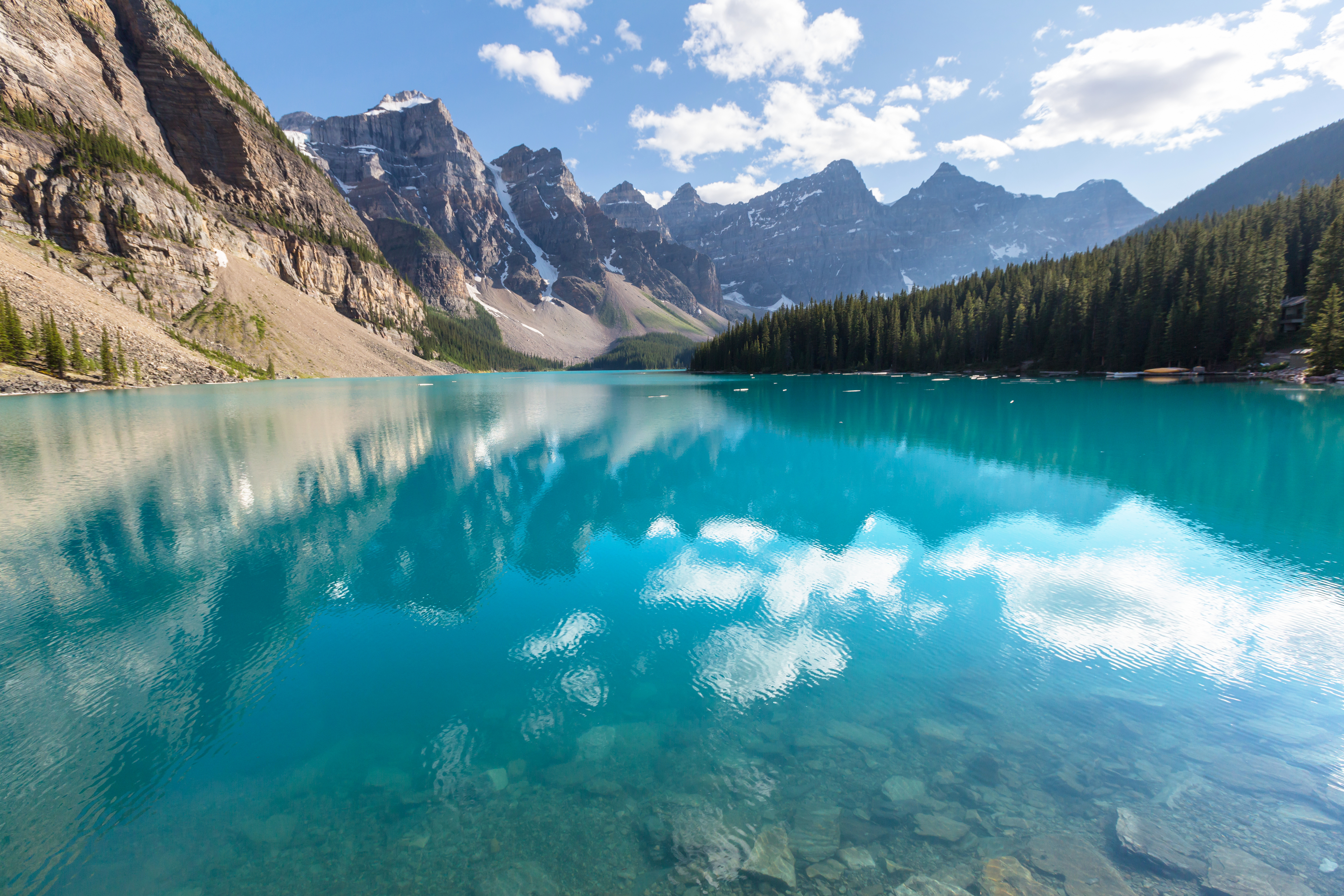 421916壁紙のダウンロード地球, モレーン湖, カナダ, 湖, 山, 自然, 反射-スクリーンセーバーと写真を無料で
