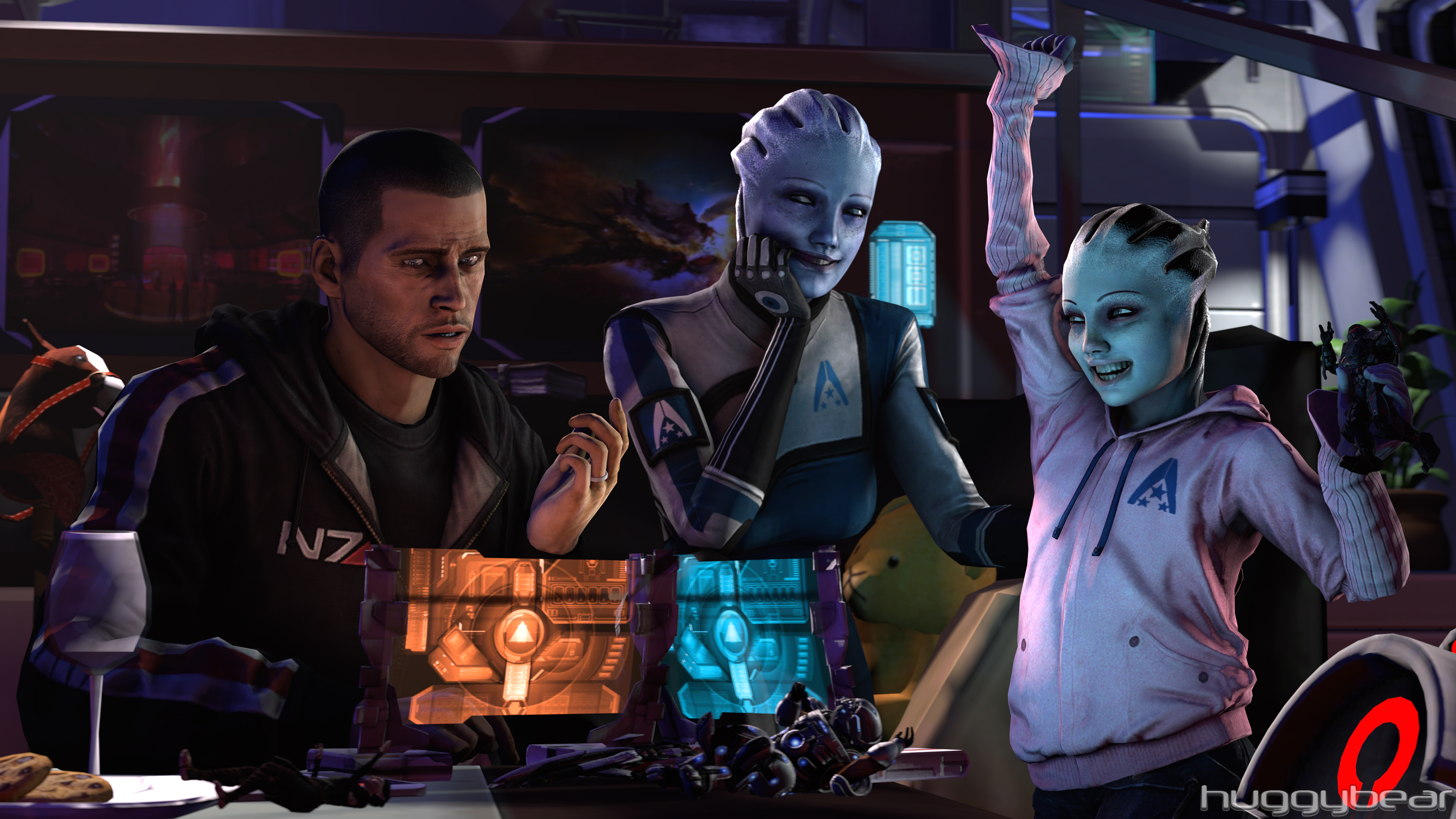 Descarga gratuita de fondo de pantalla para móvil de Mass Effect, Videojuego, Comandante Shepard, Liara T'soni.
