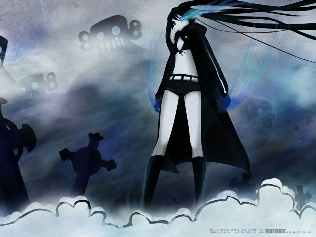 Free download wallpaper Anime, Black Rock Shooter on your PC desktop