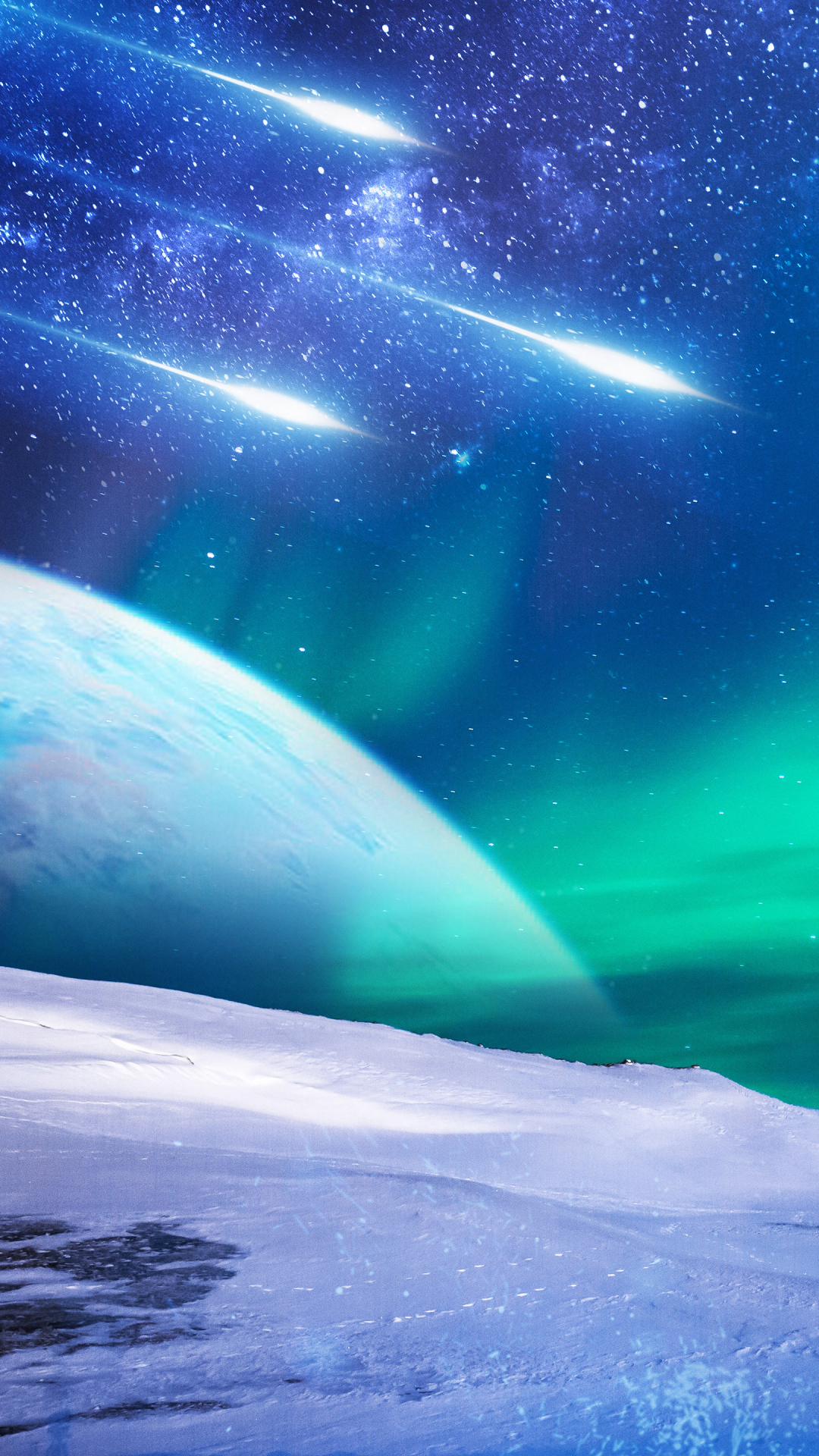 Download mobile wallpaper Earth, Aurora Borealis for free.