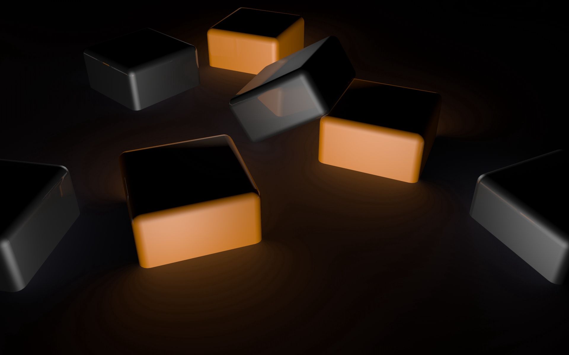 Full HD Wallpaper 3d, dark, shadow, space, cubes