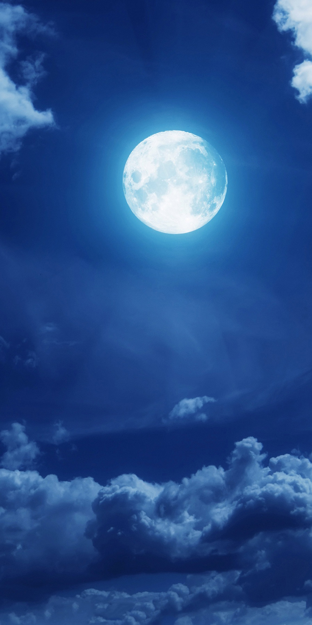 Download mobile wallpaper Nature, Sky, Night, Moon, Earth, Cloud for free.
