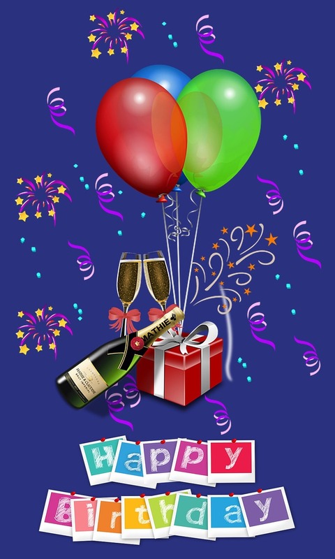 Handy-Wallpaper Feiertage, Ballon, Geschenk, Geburtstag, Alles Gute Zum Geburtstag kostenlos herunterladen.
