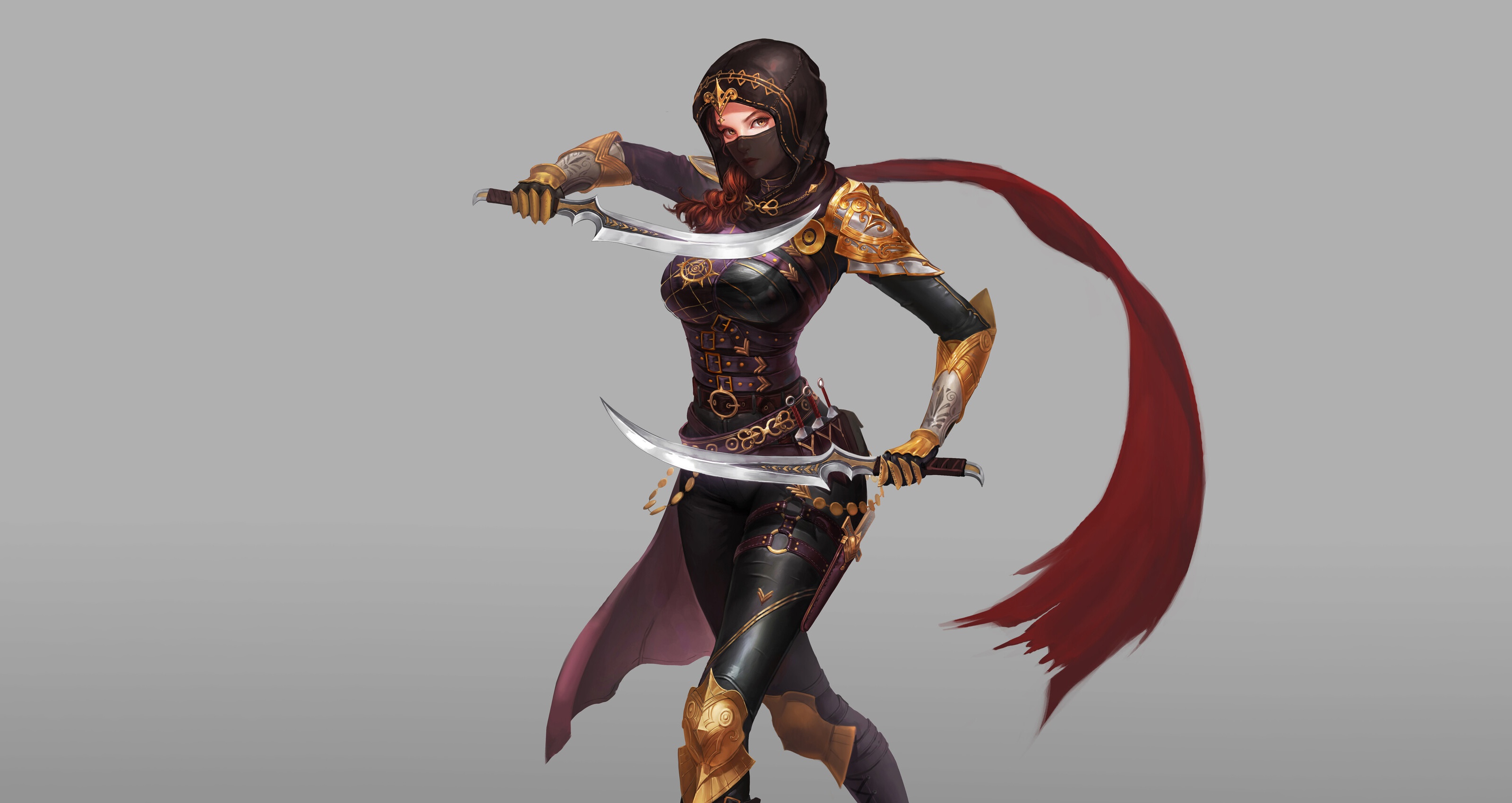 Free download wallpaper Fantasy, Dagger, Women Warrior, Woman Warrior on your PC desktop