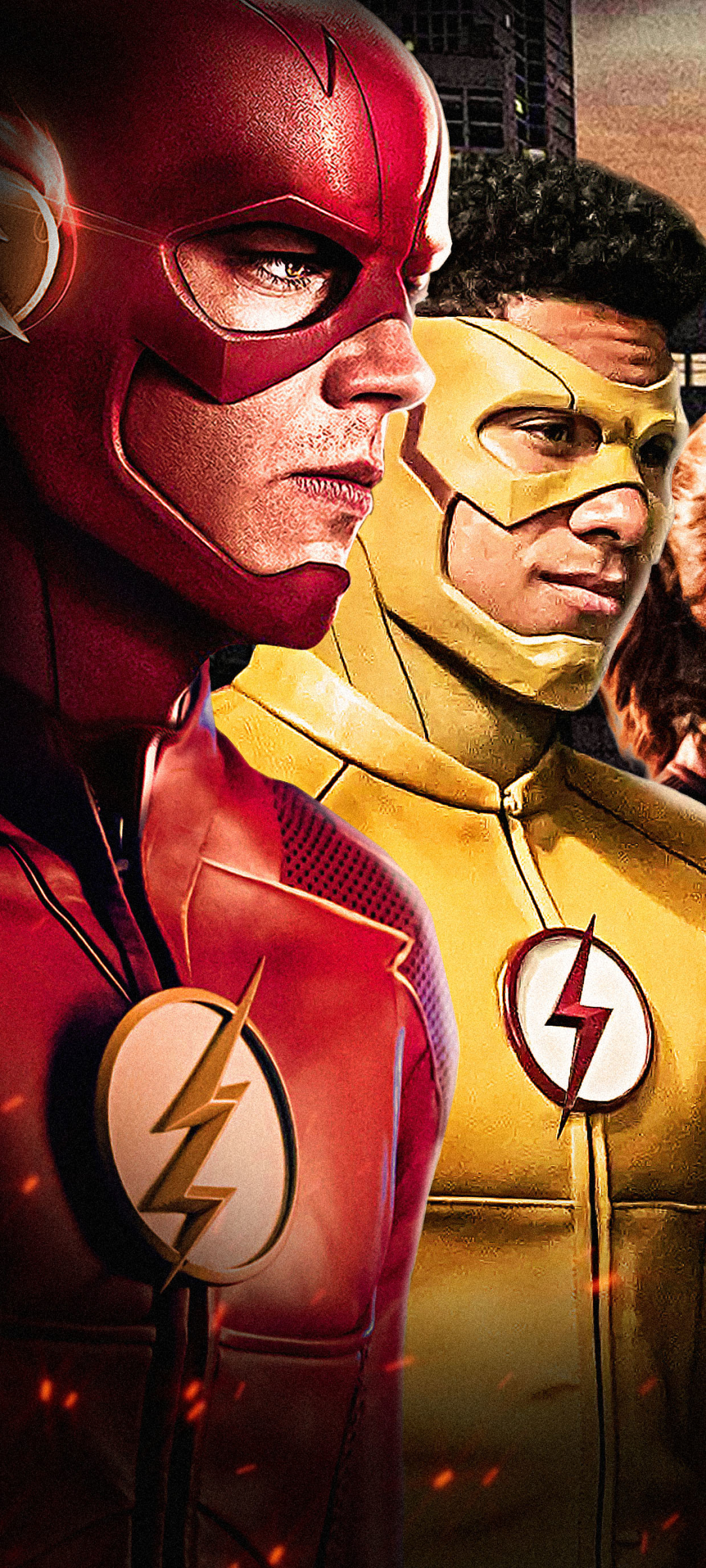 Download mobile wallpaper Flash, Tv Show, Kid Flash, Wally West, Barry Allen, The Flash (2014), Arrowverse for free.