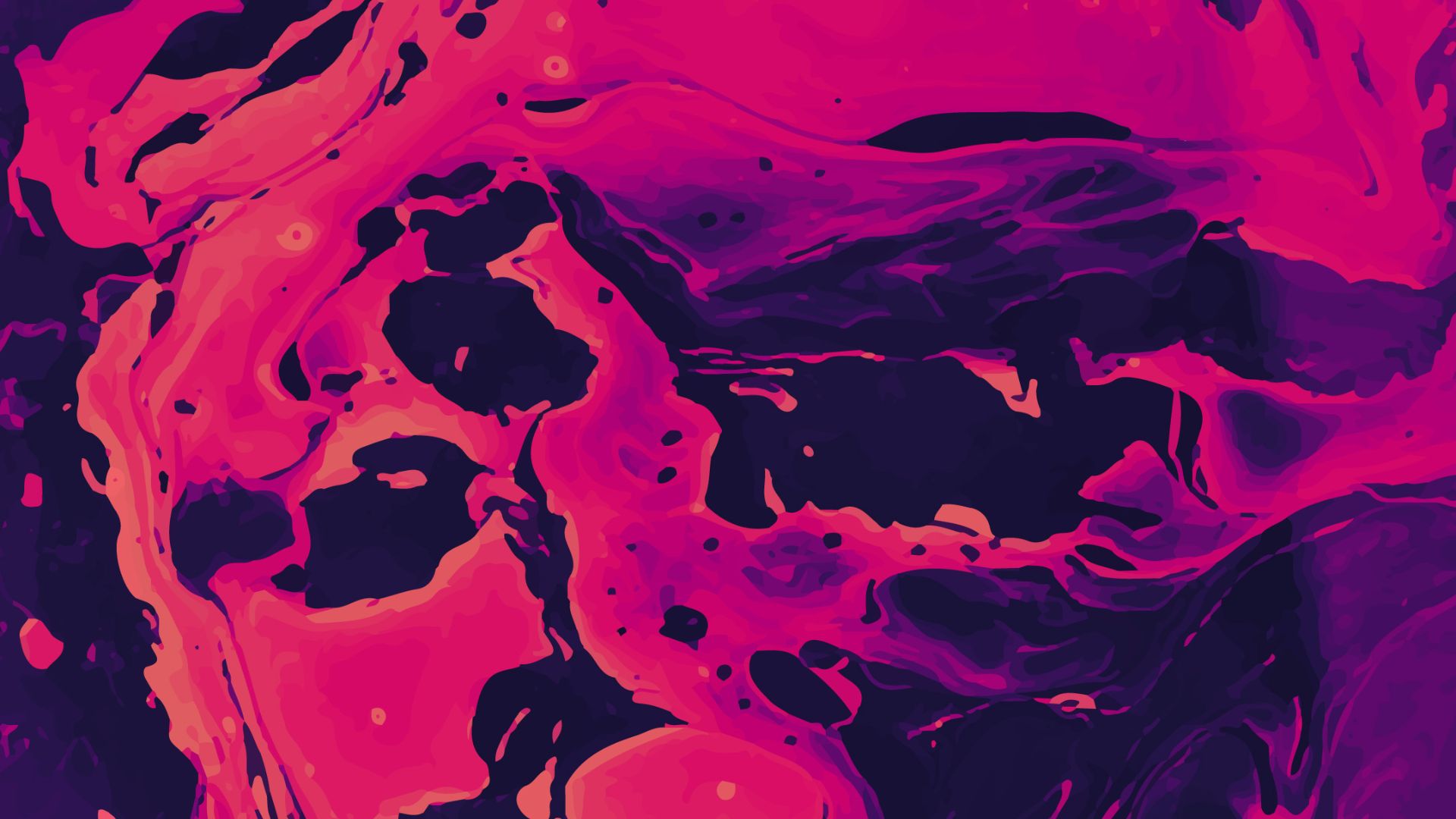 liquid, abstract, pink