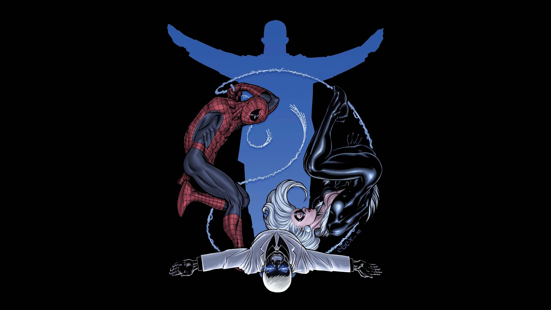 the amazing spider man, comics, black cat (marvel comics), spider man