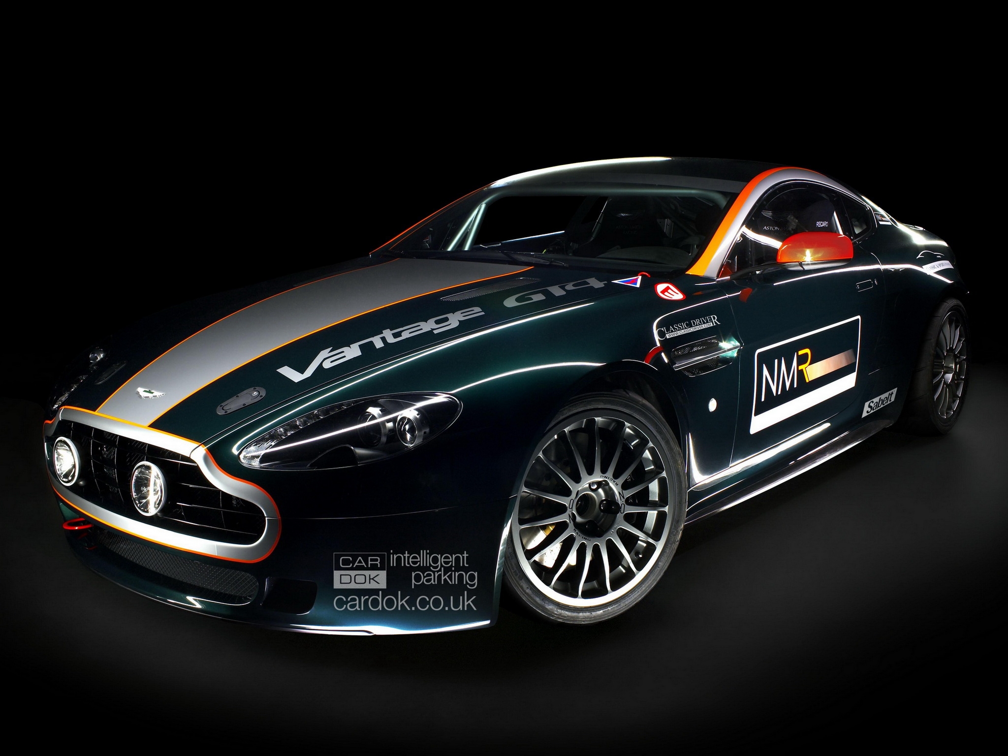PC Wallpapers auto, sports, aston martin, cars, blue, front view, 2009, v8, vantage