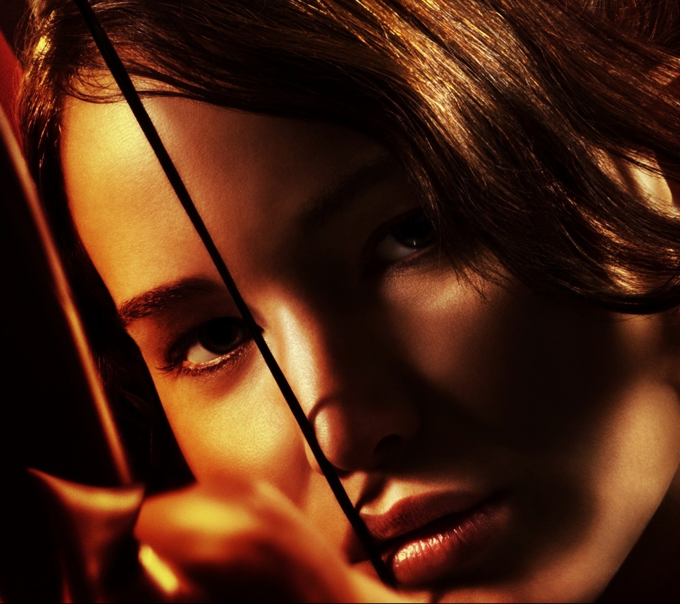 Download mobile wallpaper Close Up, Movie, Katniss Everdeen, Jennifer Lawrence, The Hunger Games for free.