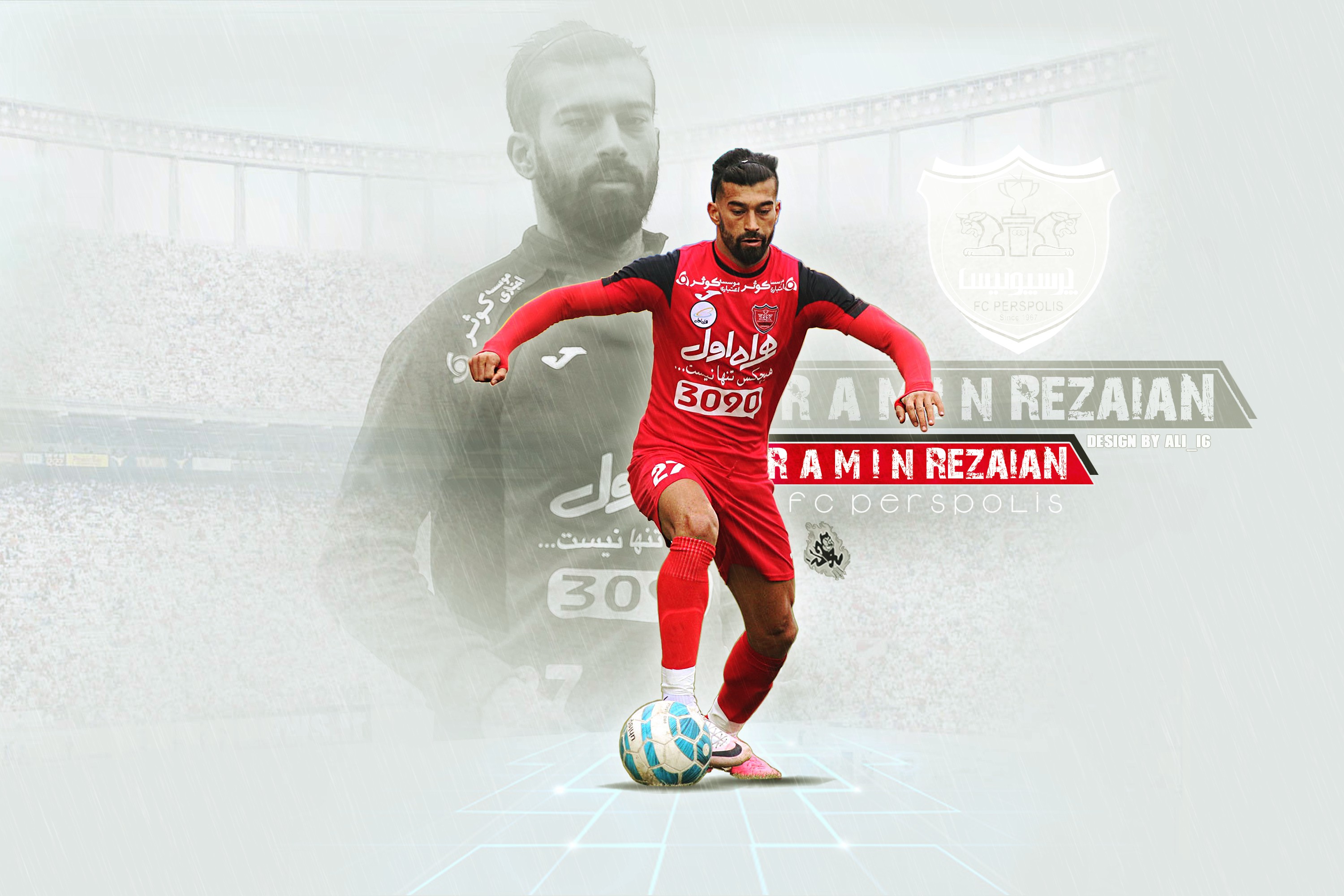 Descarga gratuita de fondo de pantalla para móvil de Fútbol, Deporte, Persépolis Fc, Ramin Rezaeián.